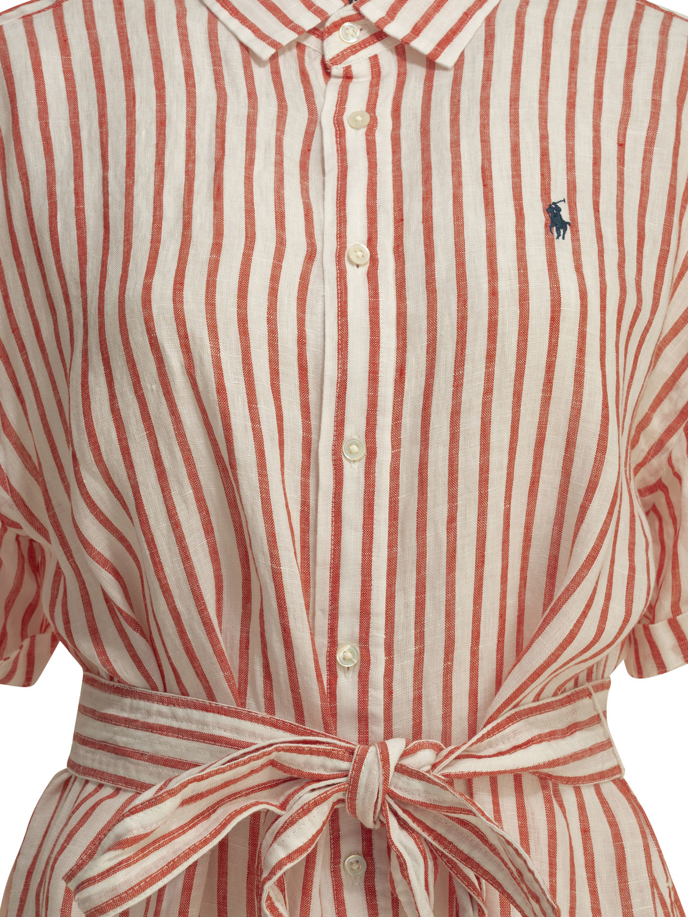 Long shirt dress with logo 211965843500WHITERED (Polo Ralph Lauren / ワンピース・ドレス・オールインワン ) | Polo Ralph Lauren (ポロ ラルフ ローレン)(2)