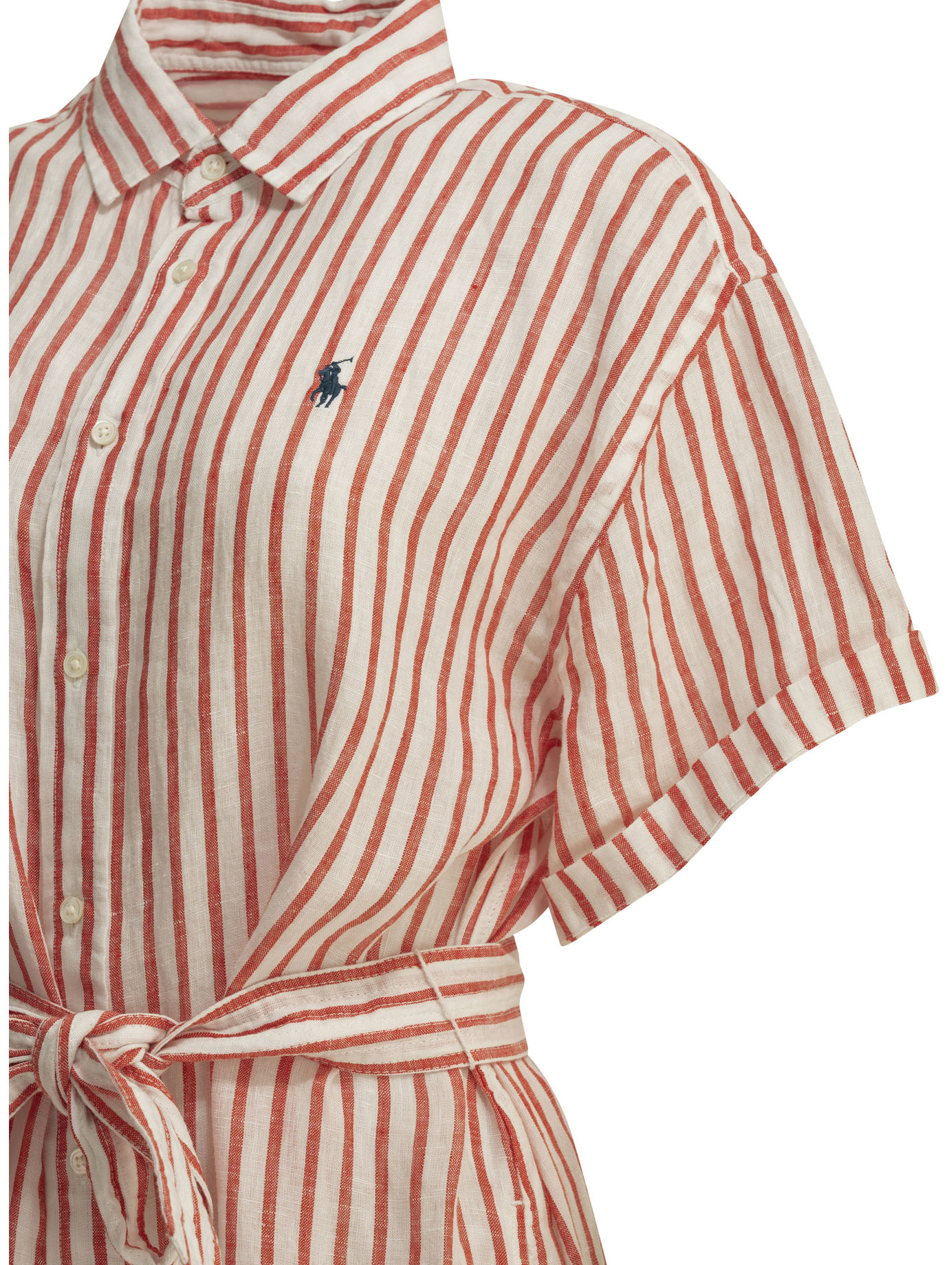 Long shirt dress with logo 211965843500WHITERED (Polo Ralph Lauren / ワンピース・ドレス・オールインワン ) | Polo Ralph Lauren (ポロ ラルフ ローレン)(3)