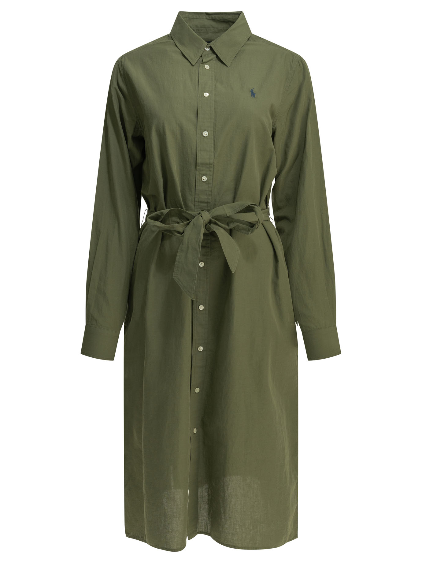 Chemisier midi dress with logo 211A96346001SUPPLY (Polo Ralph Lauren / ワンピース・ドレス・オールインワン ) | Polo Ralph Lauren (ポロ ラルフ ローレン)