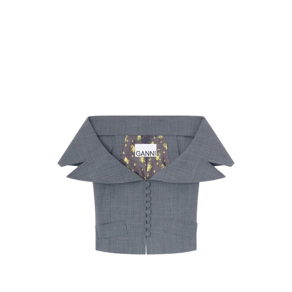 Waistcoat Ganni A1020081252 (GANNI / シャツ・ブラウス ) | GANNI (ガニー)