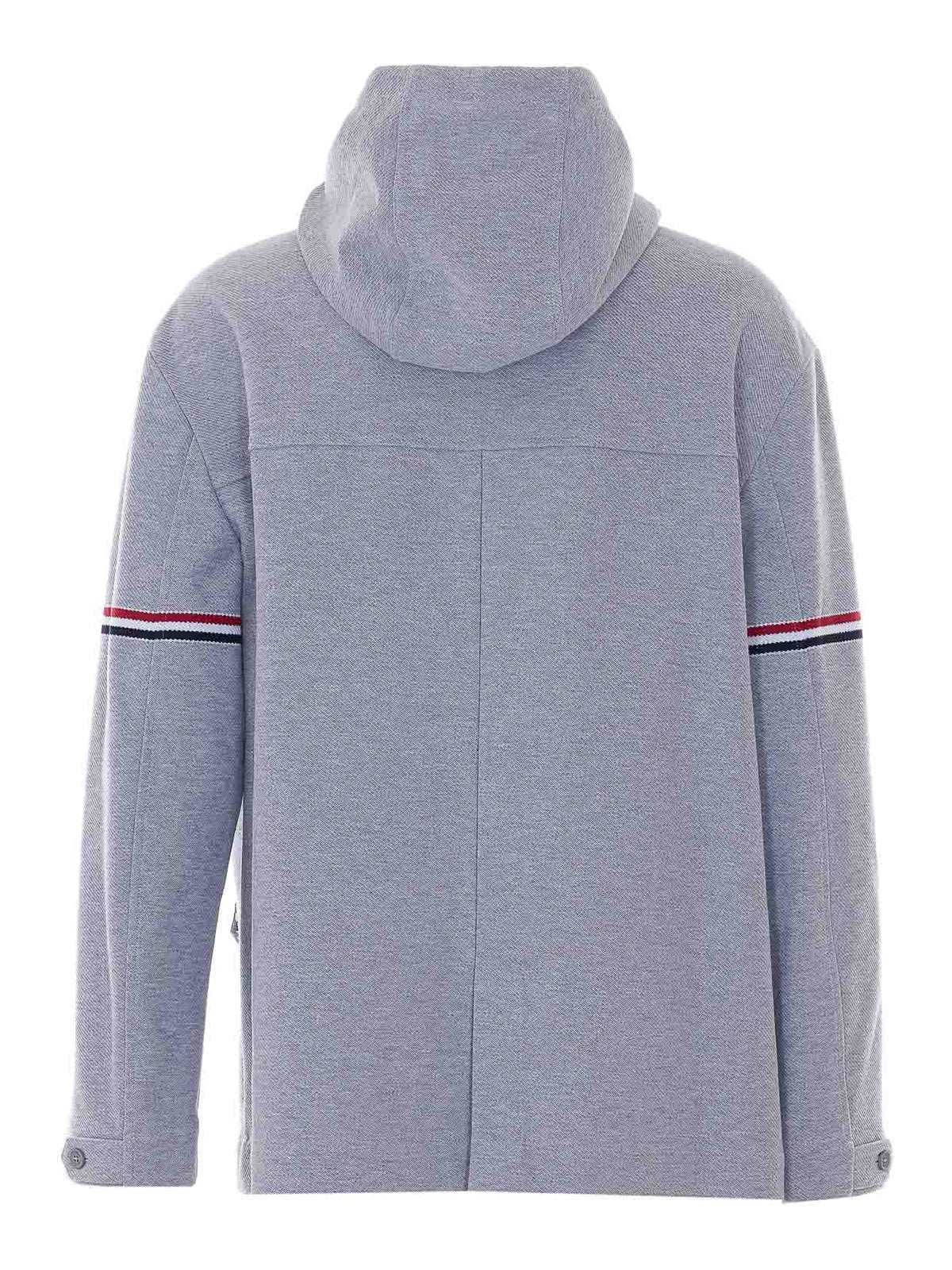 Grey Zip Up Hoodie MJT567AJ0250050 (Thom Browne / カジュアルジャケット ) | Thom Browne (トム・ブラウン)(1)