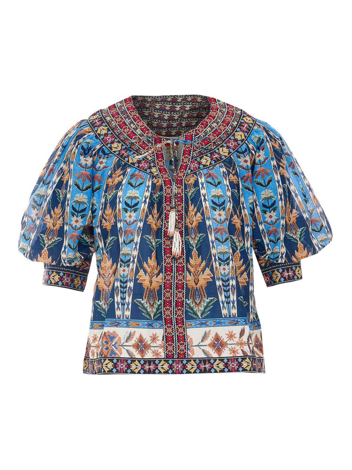 Multicolor Embroidered Shirt 34882226032 (FARM RIO / シャツ・ブラウス ) | FARM RIO (ファーム リオ)