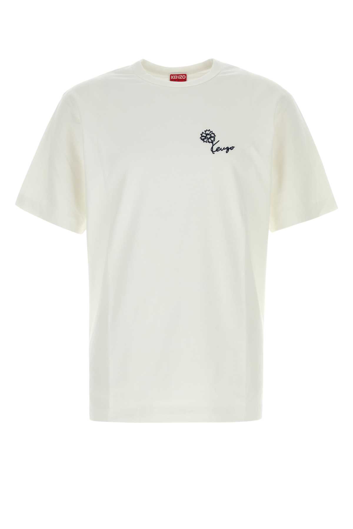 White cotton t-shirt FG65TS2924SG02 (KENZO / Tシャツ・カットソー ) | KENZO (ケンゾー)