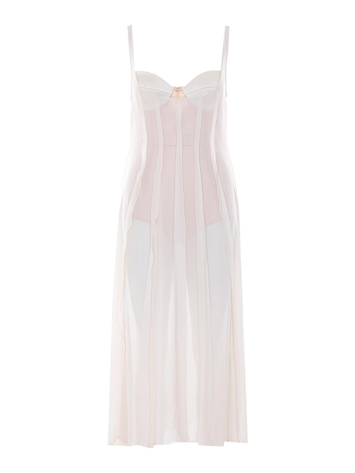 White Dress AB93462E2193 (Elisabetta Franchi / ワンピース・ドレス・オールインワン ) | Elisabetta Franchi (エリザベッタ フランキ)