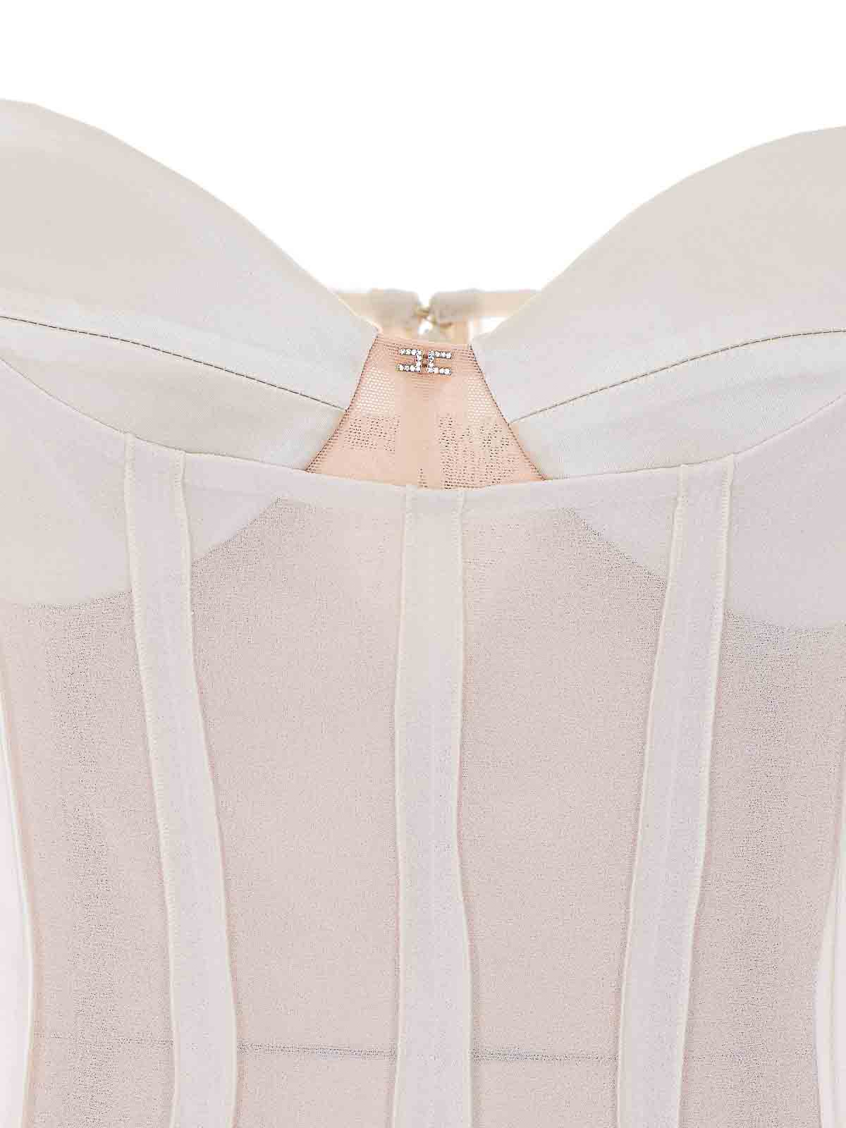 White Dress AB93462E2193 (Elisabetta Franchi / ワンピース・ドレス・オールインワン ) | Elisabetta Franchi (エリザベッタ フランキ)(3)
