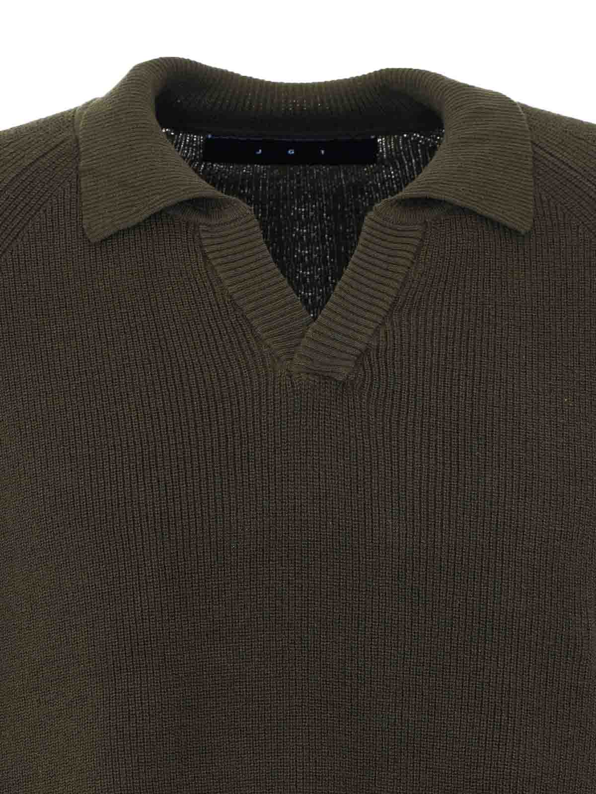 Green Knitted T-Shirt SS2625GREEN (JG1 / Tシャツ・カットソー ) | JG1 (ジェイジーワン)(3)