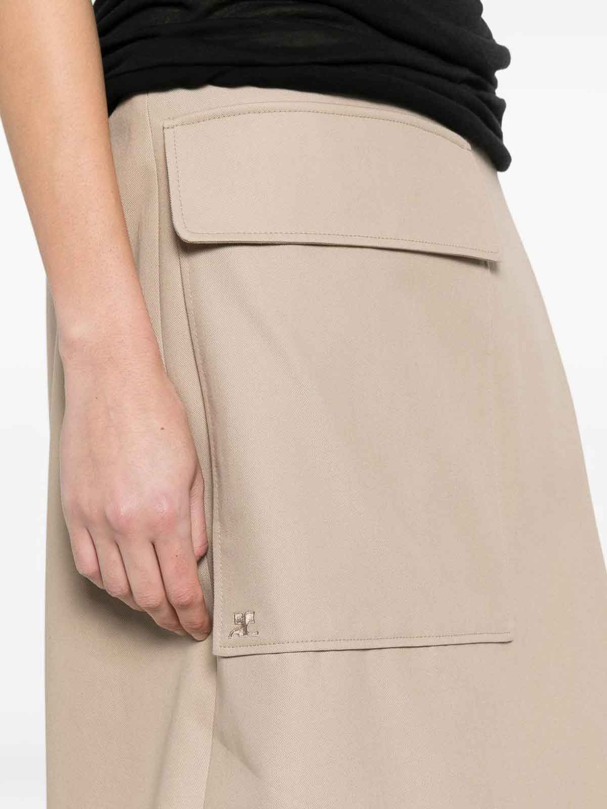 Midi Skirt With Belt 126CJU343CO01341005 (Courrèges / スカート ) | Courrèges (クレージュ)(4)