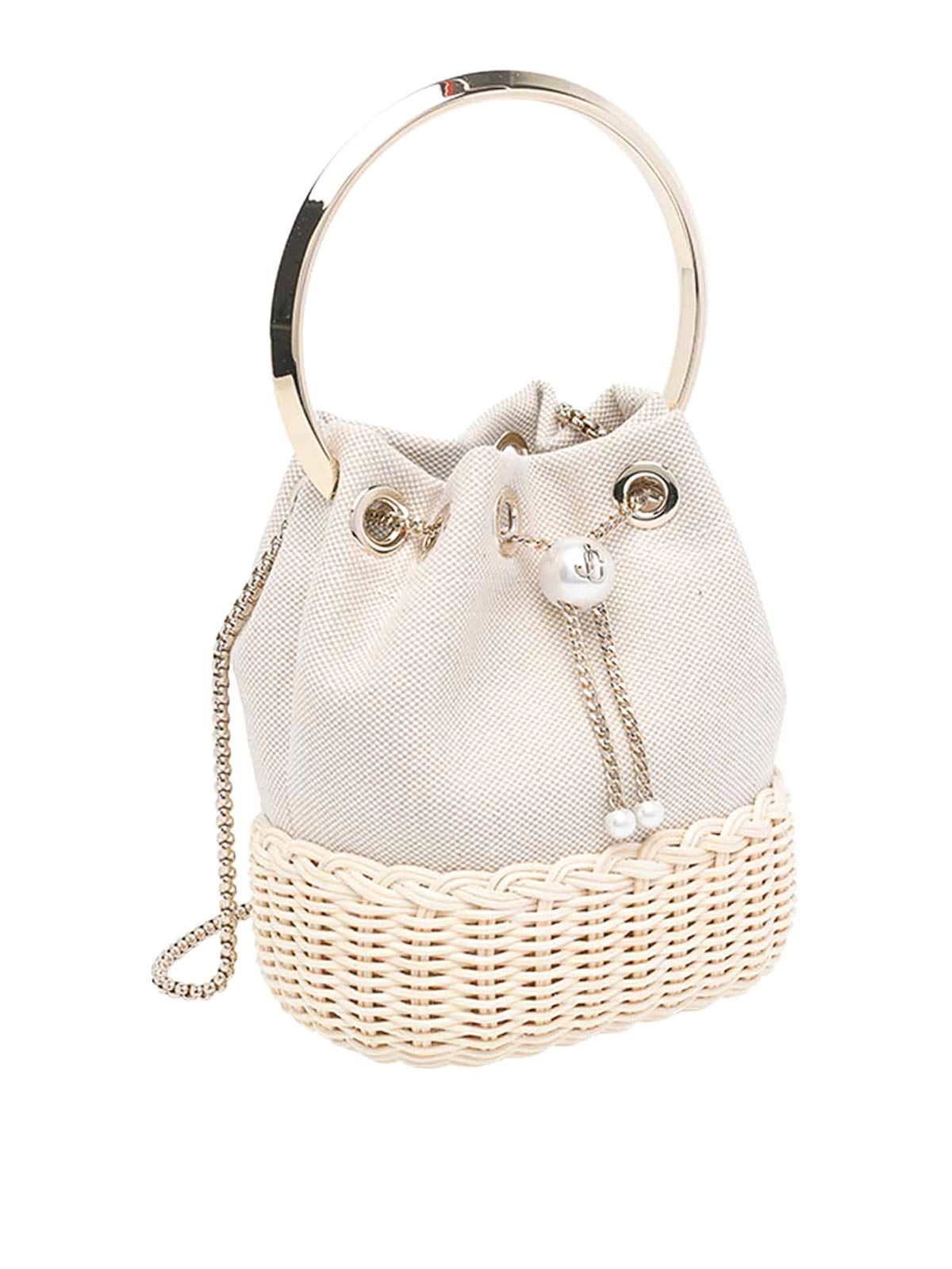 Bon Bon Buckle Bag BONBONBRTALMONDMIXNATURALLIGHTGO (JIMMY CHOO / ハンドバッグ・ショルダーバッグ ) | JIMMY CHOO (ジミー チュウ)(1)