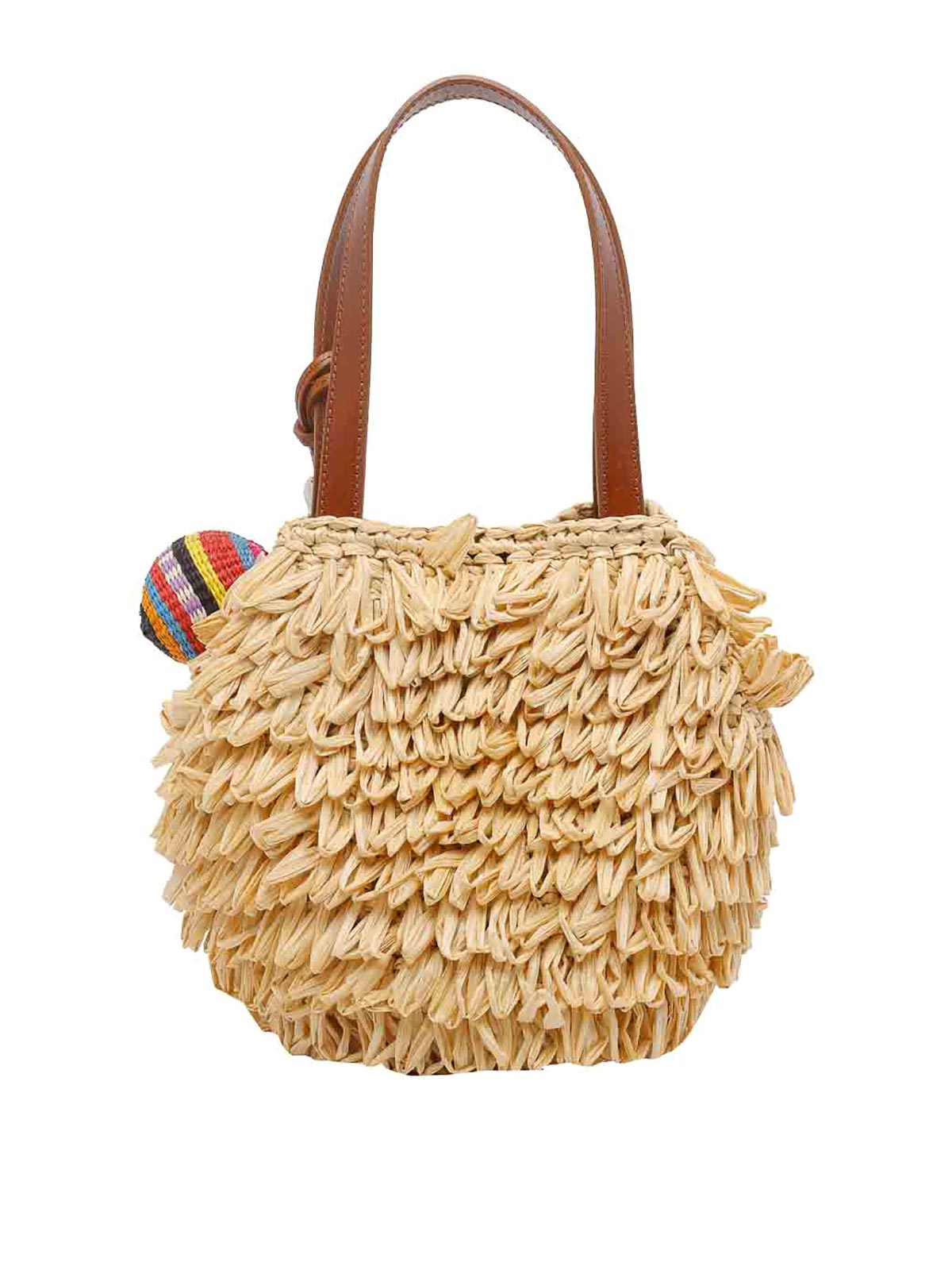Beige Pom Pom Handbag PMBMBGB0RFVNCT (AQUAZZURA / ハンドバッグ・ショルダーバッグ ) | AQUAZZURA (アクアズーラ)(2)