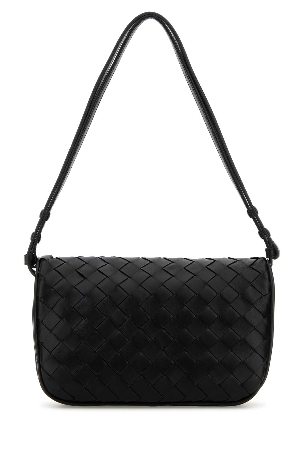 Black leather Intrecciato Puff shoulder bag 806998V4W321119 (Bottega Veneta / ハンドバッグ・ショルダーバッグ ) | Bottega Veneta (ボッテガ・ヴェネタ)(2)