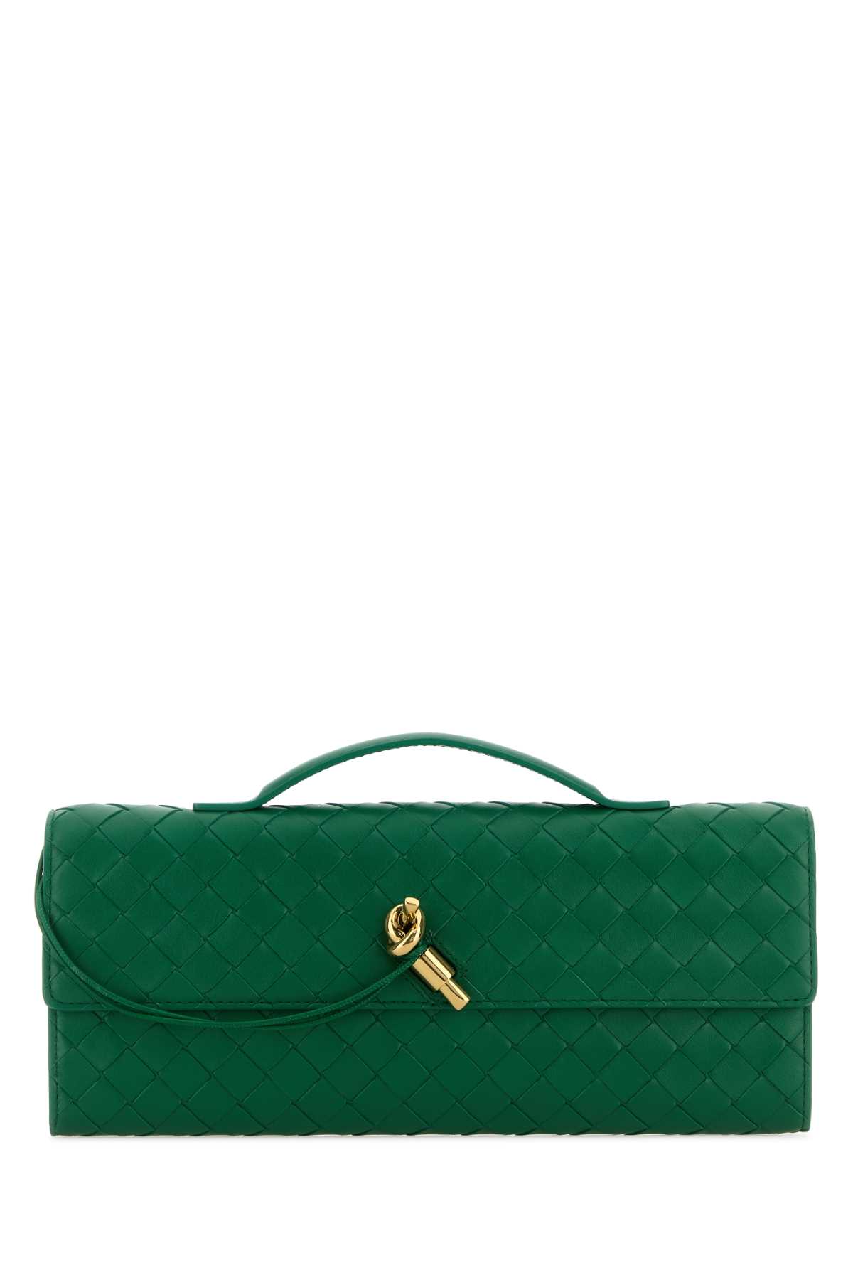 Green leather Andiamo handbag 741511VCPP33195 (Bottega Veneta / クラッチバッグ・ポーチ ) | Bottega Veneta (ボッテガ・ヴェネタ)