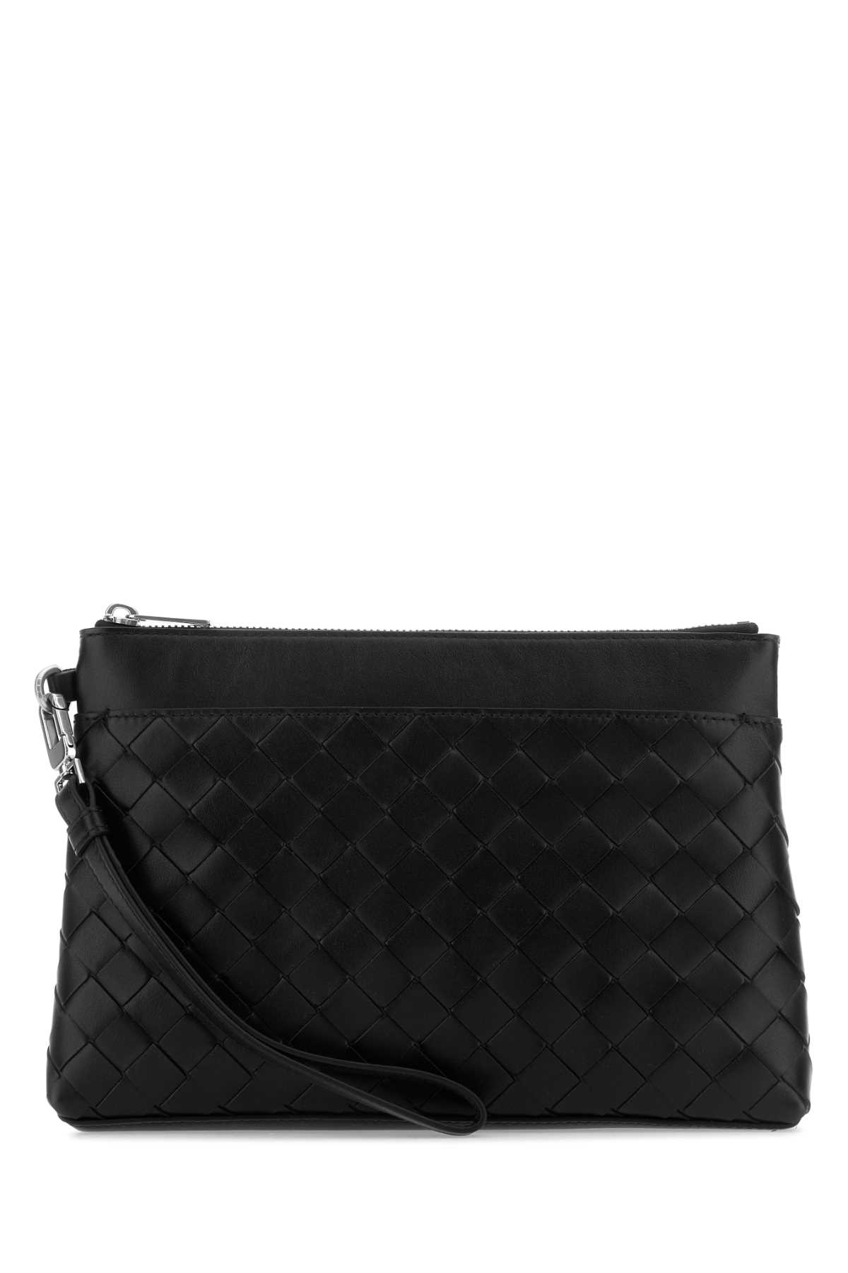 Black leather Intrecciato Prism pouch 795712V2HL18803 (Bottega Veneta / クラッチバッグ・ポーチ ) | Bottega Veneta (ボッテガ・ヴェネタ)
