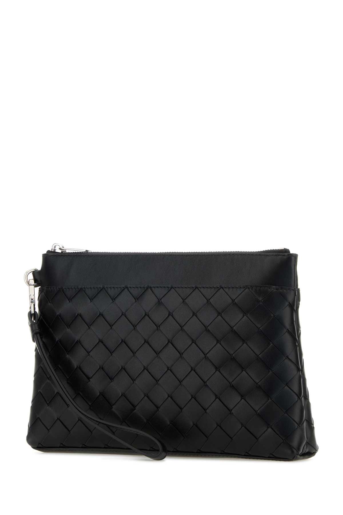 Black leather Intrecciato Prism pouch 795712V2HL18803 (Bottega Veneta / クラッチバッグ・ポーチ ) | Bottega Veneta (ボッテガ・ヴェネタ)(1)
