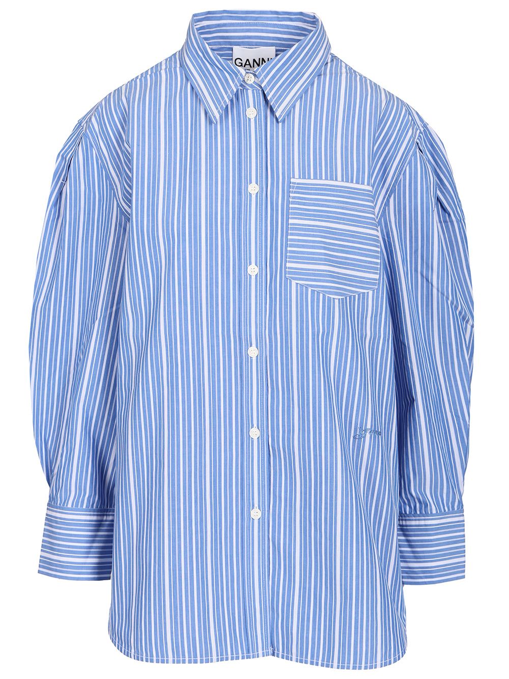 Striped shirt A1140007ZWF (GANNI / シャツ・ブラウス ) | GANNI (ガニー)