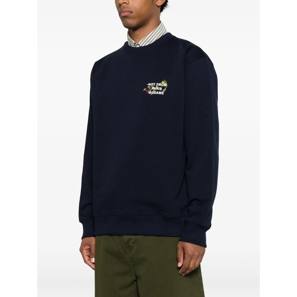 Sweatshirt Drole De Monsieur LSW209CO127NAVY (Drôle De Monsieur / スウェット・フーディー ) | Drôle De Monsieur (ドロールドムッシュ)(2)