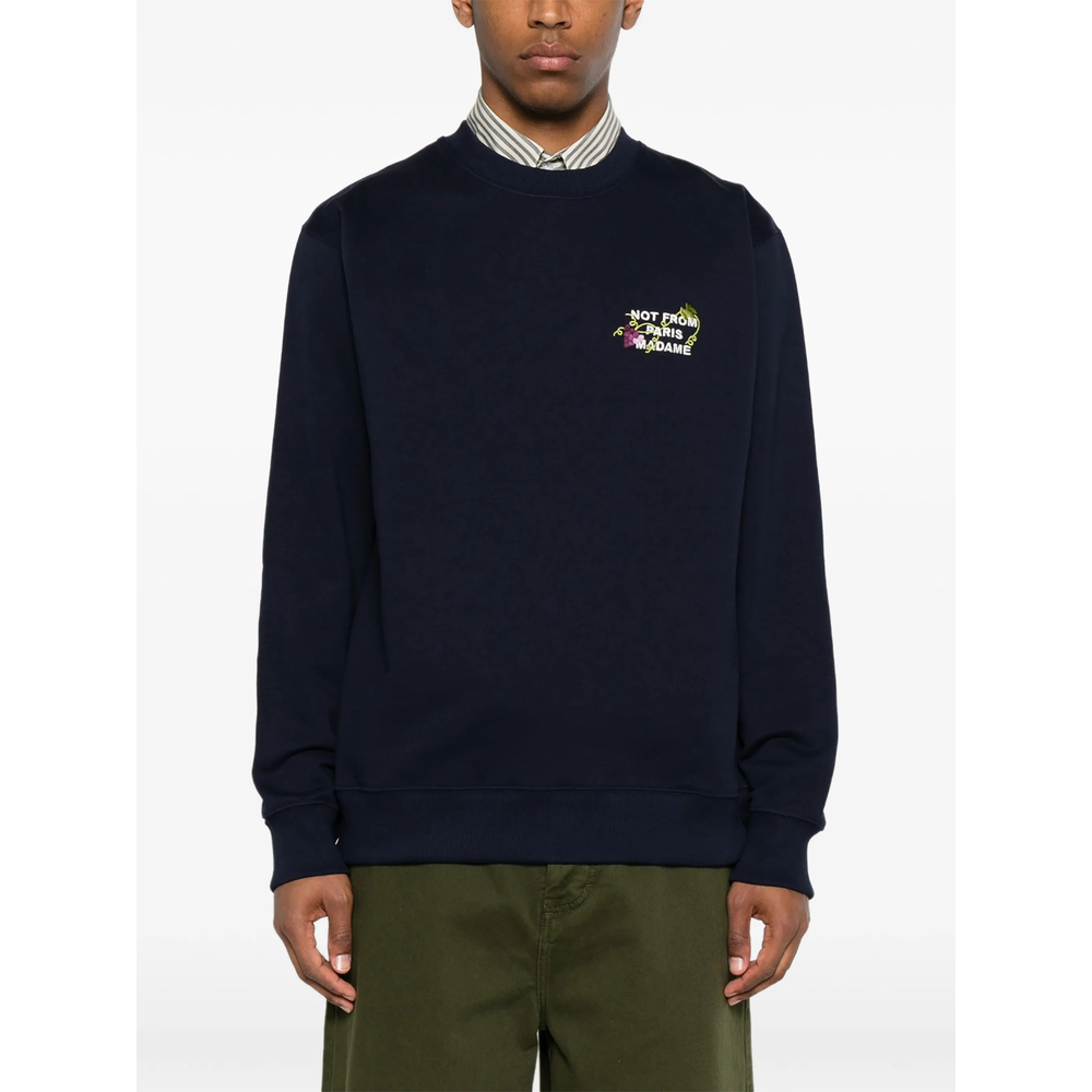 Sweatshirt Drole De Monsieur LSW209CO127NAVY (Drôle De Monsieur / スウェット・フーディー ) | Drôle De Monsieur (ドロールドムッシュ)(4)