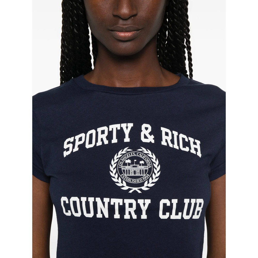 T-shirt Sporty & Rich TO11176218BLDNAVY (Sporty & Rich / Tシャツ・カットソー ) | Sporty & Rich (スポーティアンドリッチ)(4)