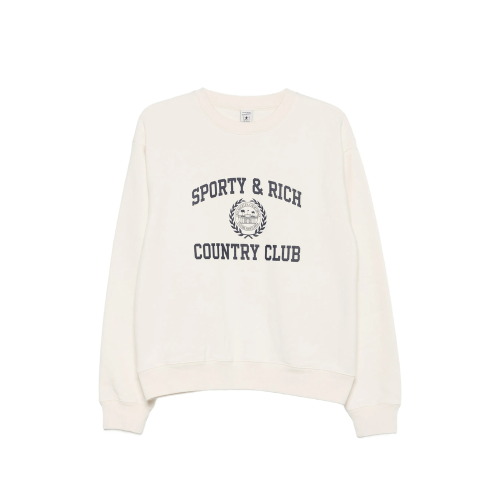 Sweater Sporty & Rich ST09876218WHECRU (Sporty & Rich / スウェット・フーディー ) | Sporty & Rich (スポーティアンドリッチ)