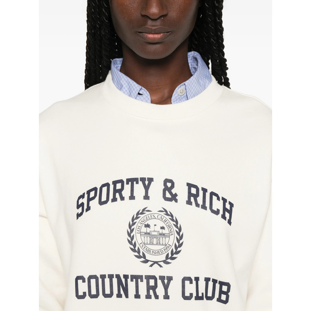 Sweater Sporty & Rich ST09876218WHECRU (Sporty & Rich / スウェット・フーディー ) | Sporty & Rich (スポーティアンドリッチ)(3)