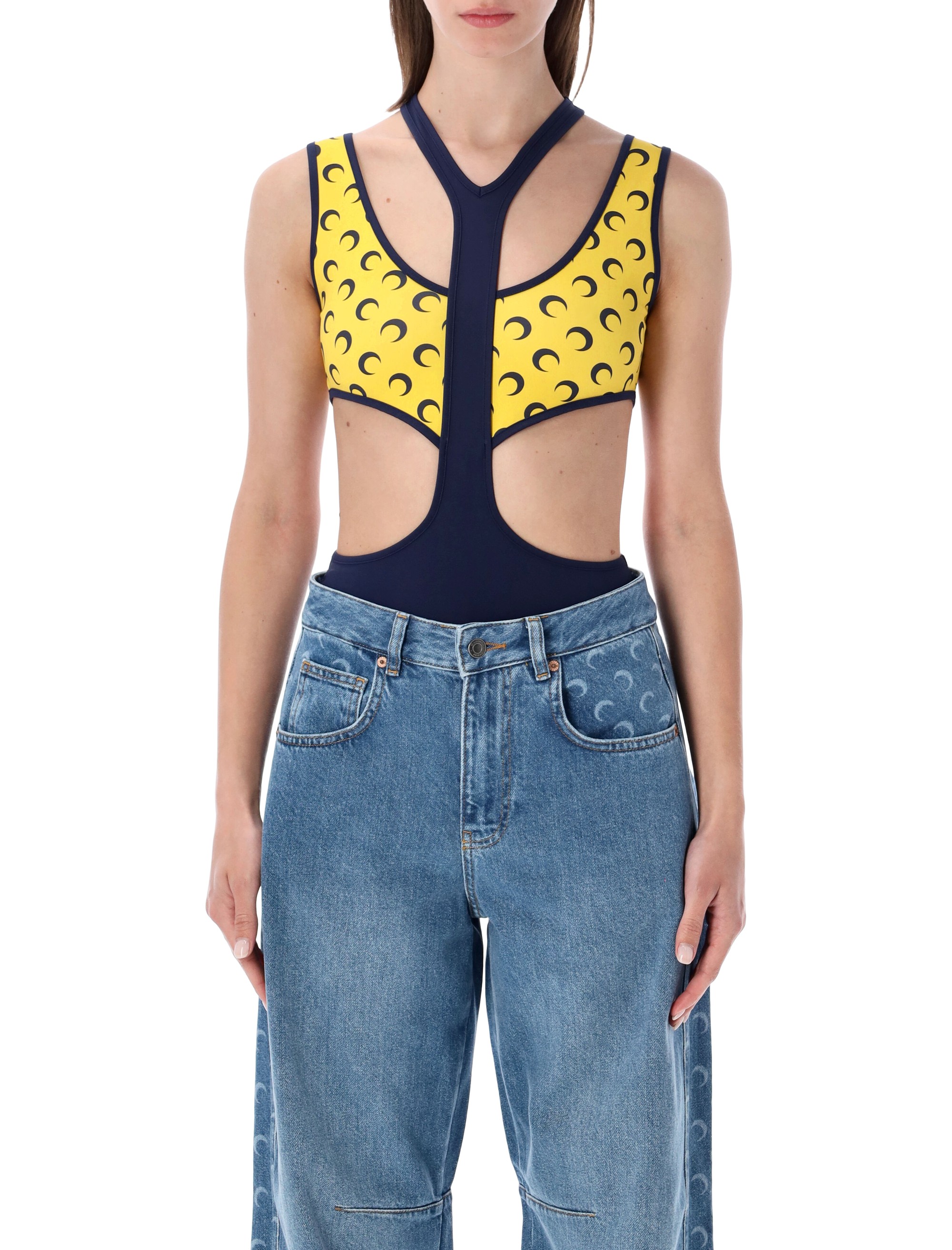 MARINE SERRE Top Blue WTO482ACJER0101BL80 (MARINE SERRE / タンクトップ・キャミソール ) | MARINE SERRE (マリーン セル)