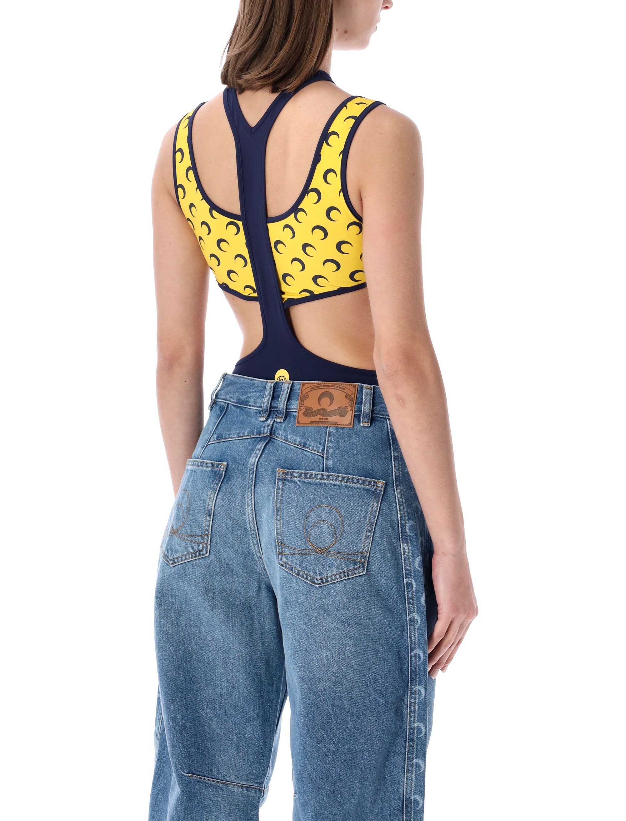 MARINE SERRE Top Blue WTO482ACJER0101BL80 (MARINE SERRE / タンクトップ・キャミソール ) | MARINE SERRE (マリーン セル)(1)