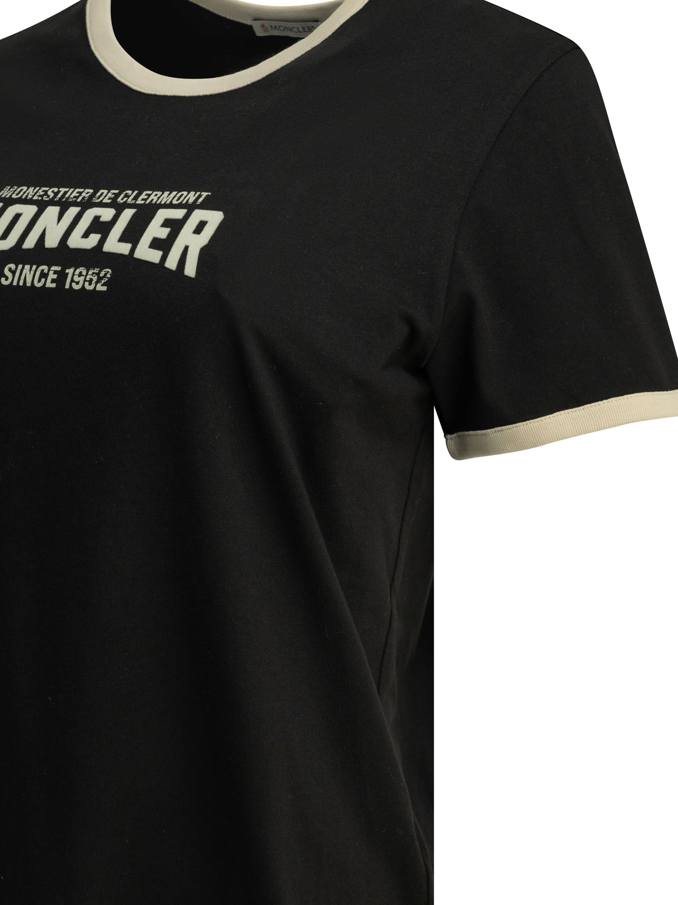 "Flock Logo" Crew-neck T-shirt 8C0003189AUOP90 (Moncler / Tシャツ・カットソー ) | Moncler (モンクレール)(3)