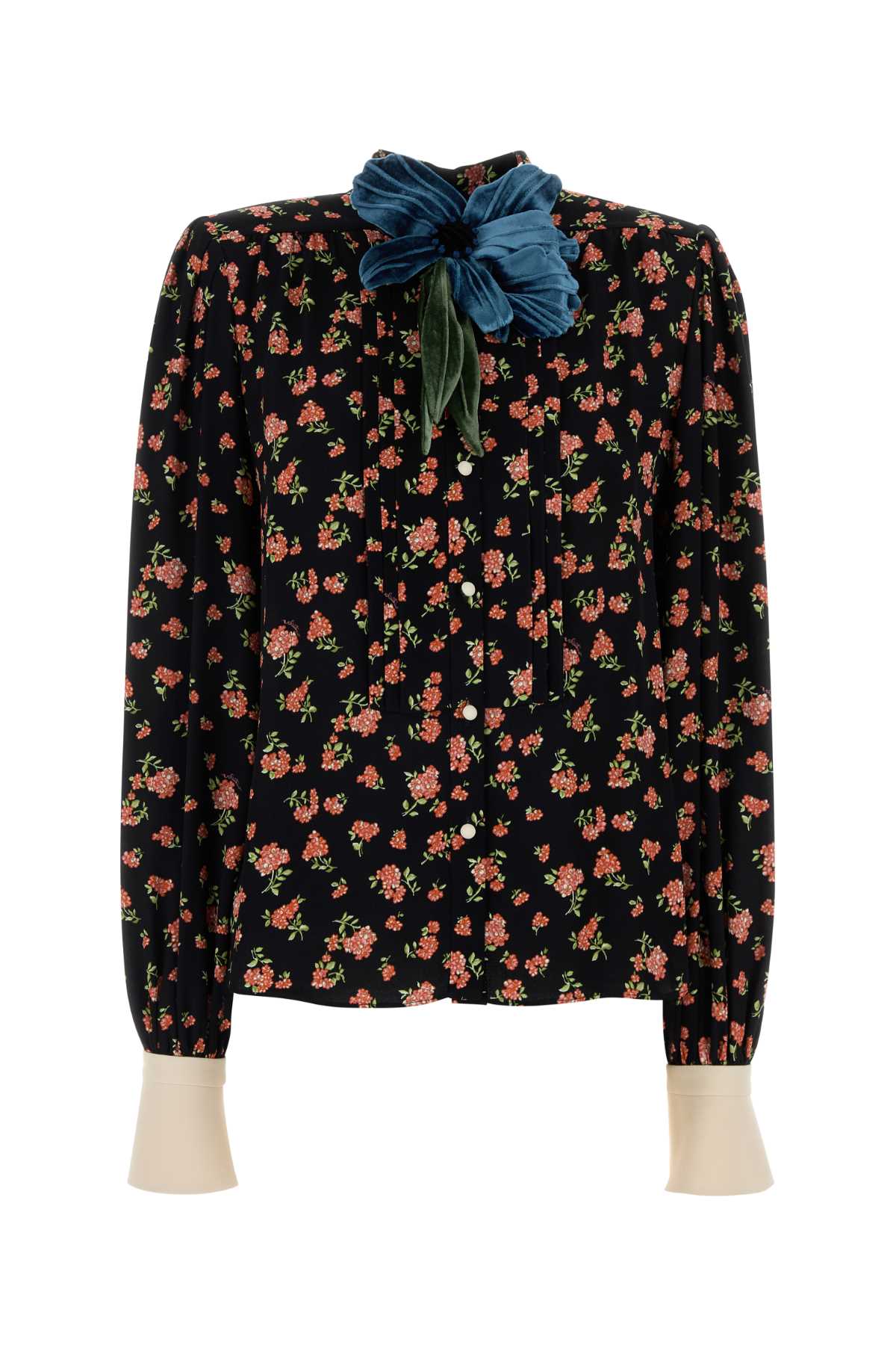 Printed crepe shirt 8B0AB8D3A6CK92 (Valentino Garavani / シャツ・ブラウス ) | Valentino Garavani (ヴァレンティノ)