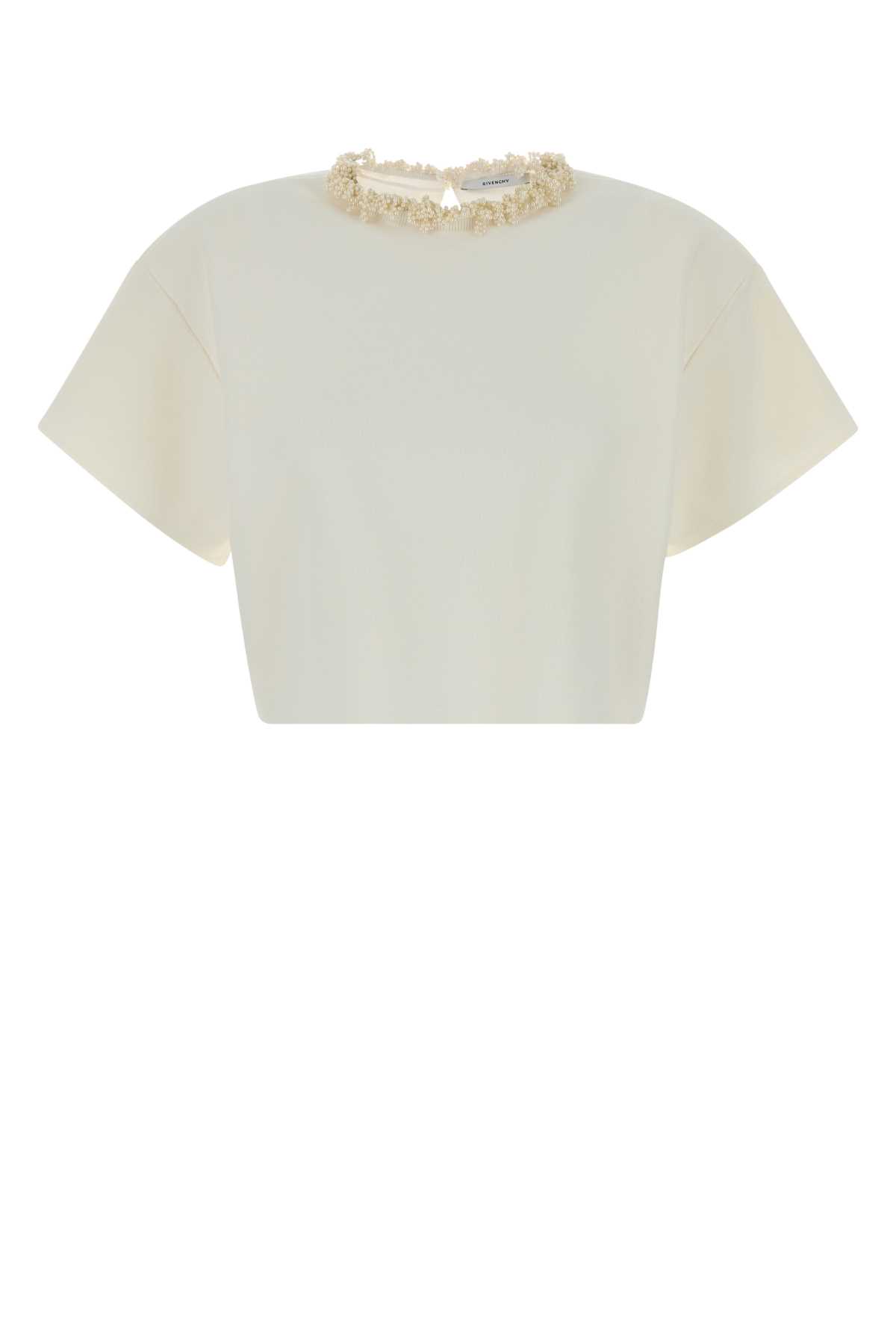 White viscose blend top BW61LA4ZU4105 (GIVENCHY / Tシャツ・カットソー ) | GIVENCHY (ジバンシィ)