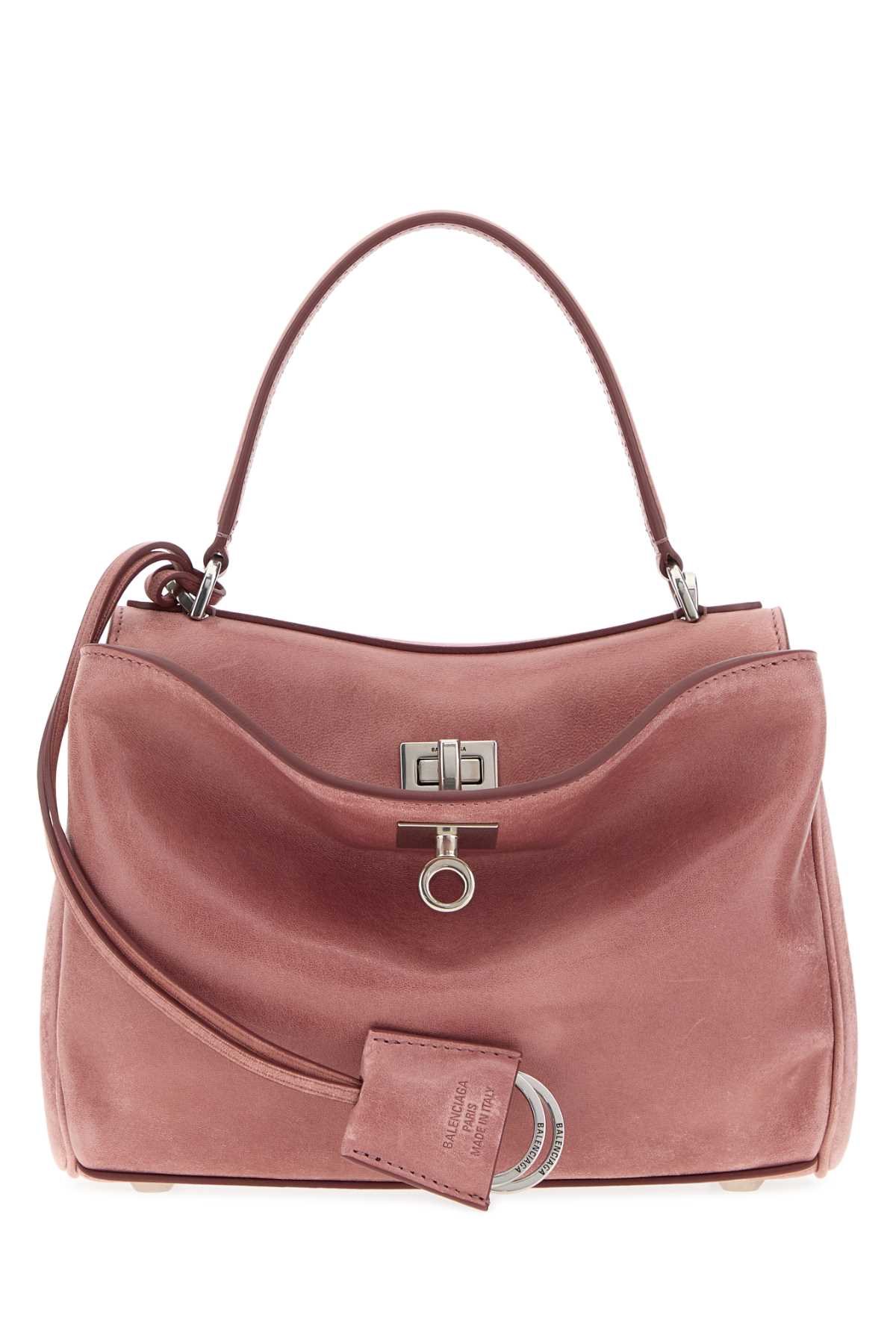 Dark pink leather mini Rodeo handbag 8437122ABP75543 (Balenciaga / ハンドバッグ・ショルダーバッグ ) | Balenciaga (バレンシアガ)