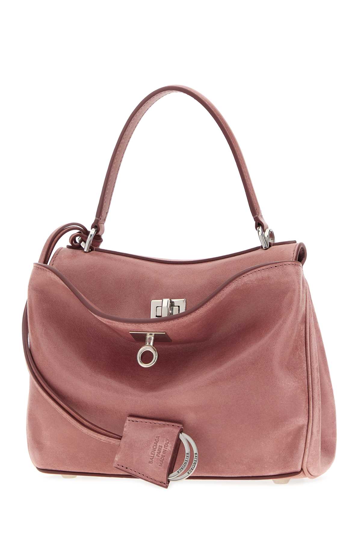 Dark pink leather mini Rodeo handbag 8437122ABP75543 (Balenciaga / ハンドバッグ・ショルダーバッグ ) | Balenciaga (バレンシアガ)(1)