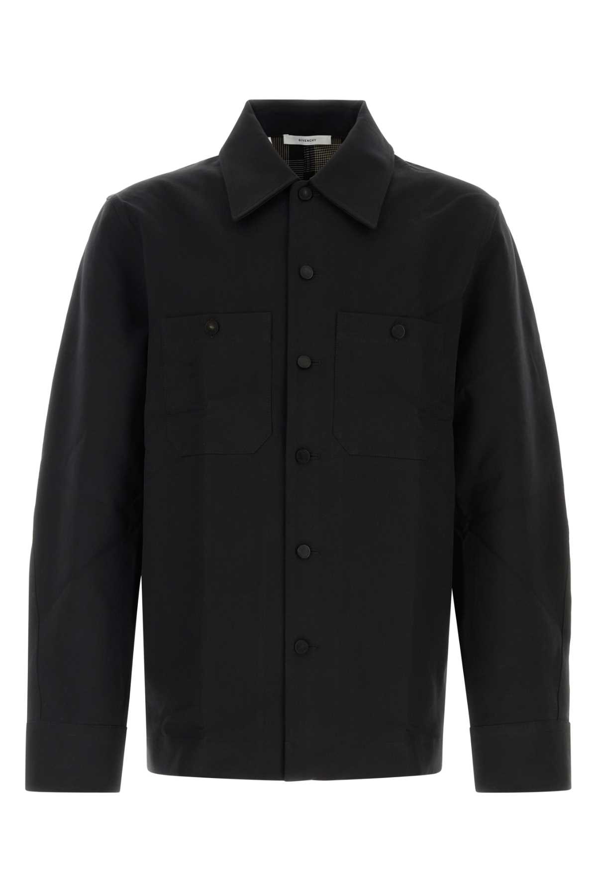 Black cotton Couture Seam shirt BM61AE16TP001 (GIVENCHY / シャツ・ブラウス ) | GIVENCHY (ジバンシィ)