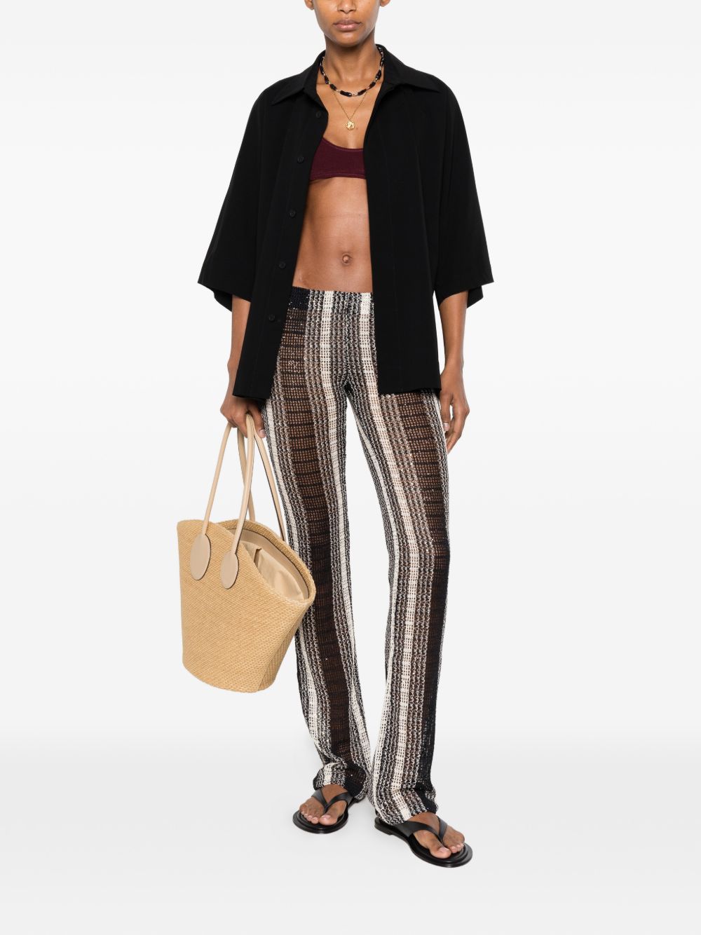 MISSONI BEACHWEAR Trousers Black MS26SI06BV00J7S91SR (MISSONI / パンツ ) | MISSONI (ミッソー二)(4)