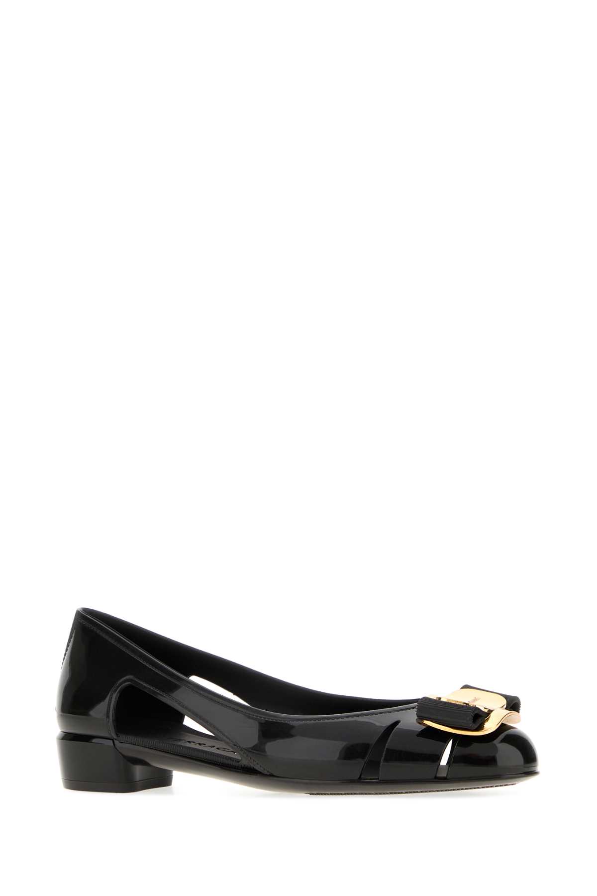 Black rubber Nara ballerinas 01K5577854411CNERONEROGIOVE (FERRAGAMO / パンプス・ハイヒール ) | FERRAGAMO (フェラガモ)(1)