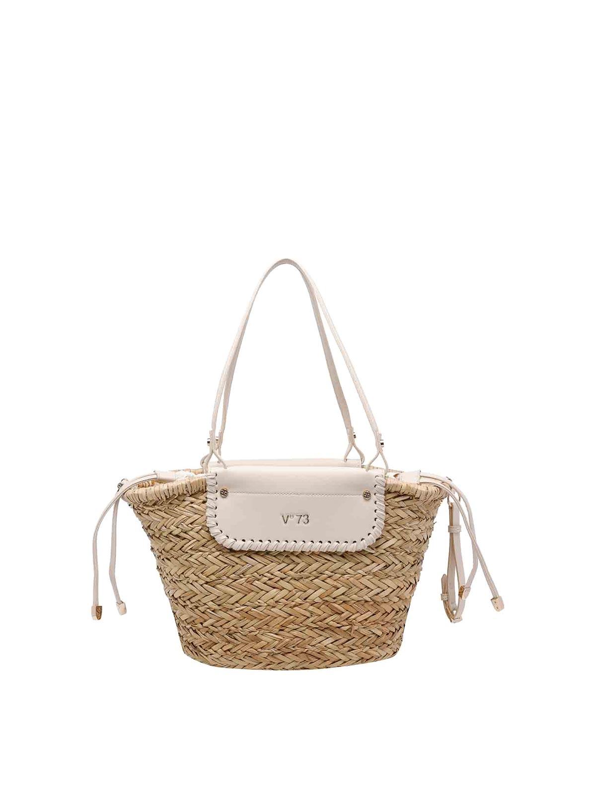 Off White Naturale Vanna Shopping Bag 73BS9N201OFFWHITENATURALE (V°73 / トートバッグ ) | V°73 (ヴィ セッタンタトレ)