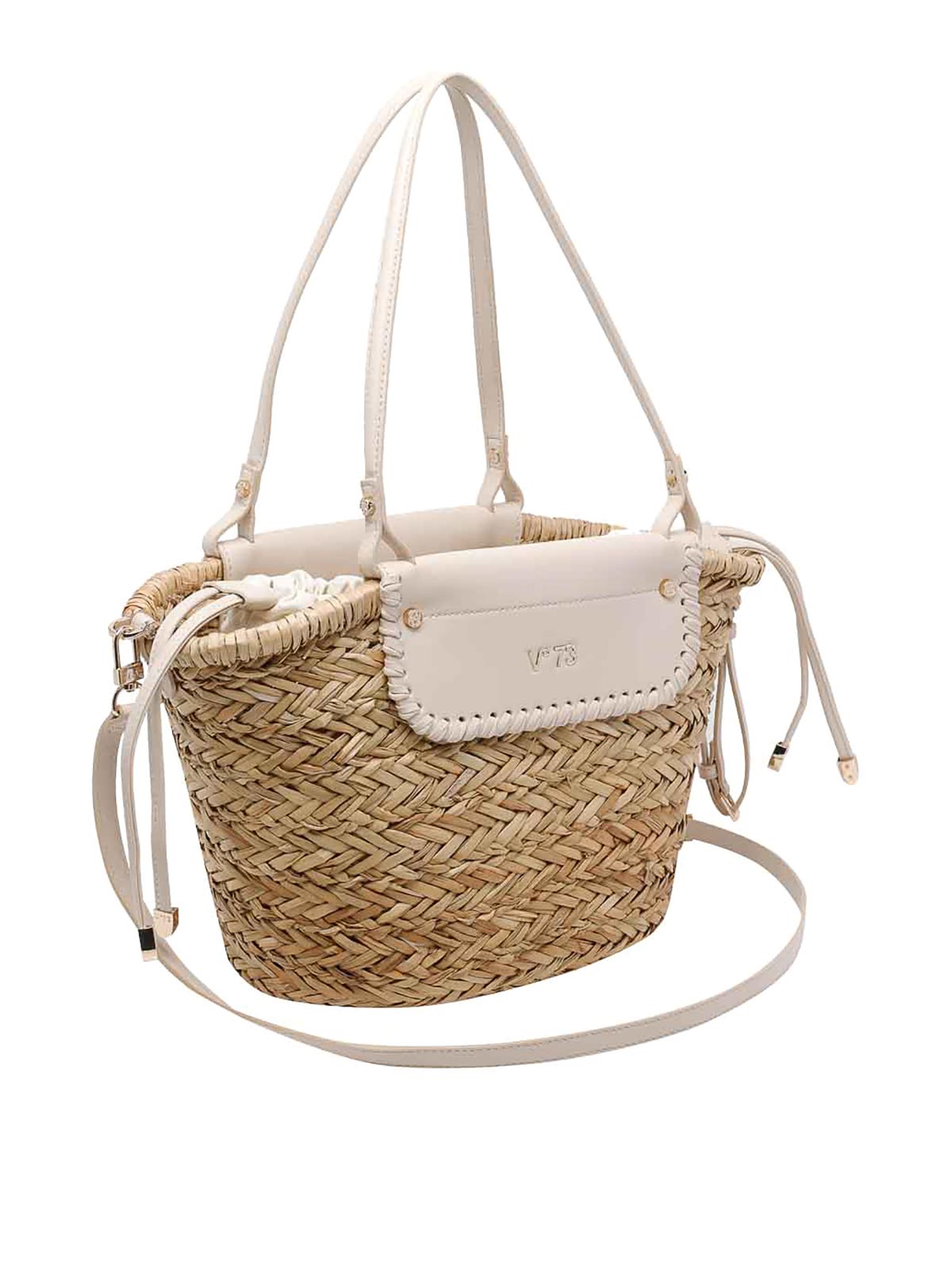 Off White Naturale Vanna Shopping Bag 73BS9N201OFFWHITENATURALE (V°73 / トートバッグ ) | V°73 (ヴィ セッタンタトレ)(1)