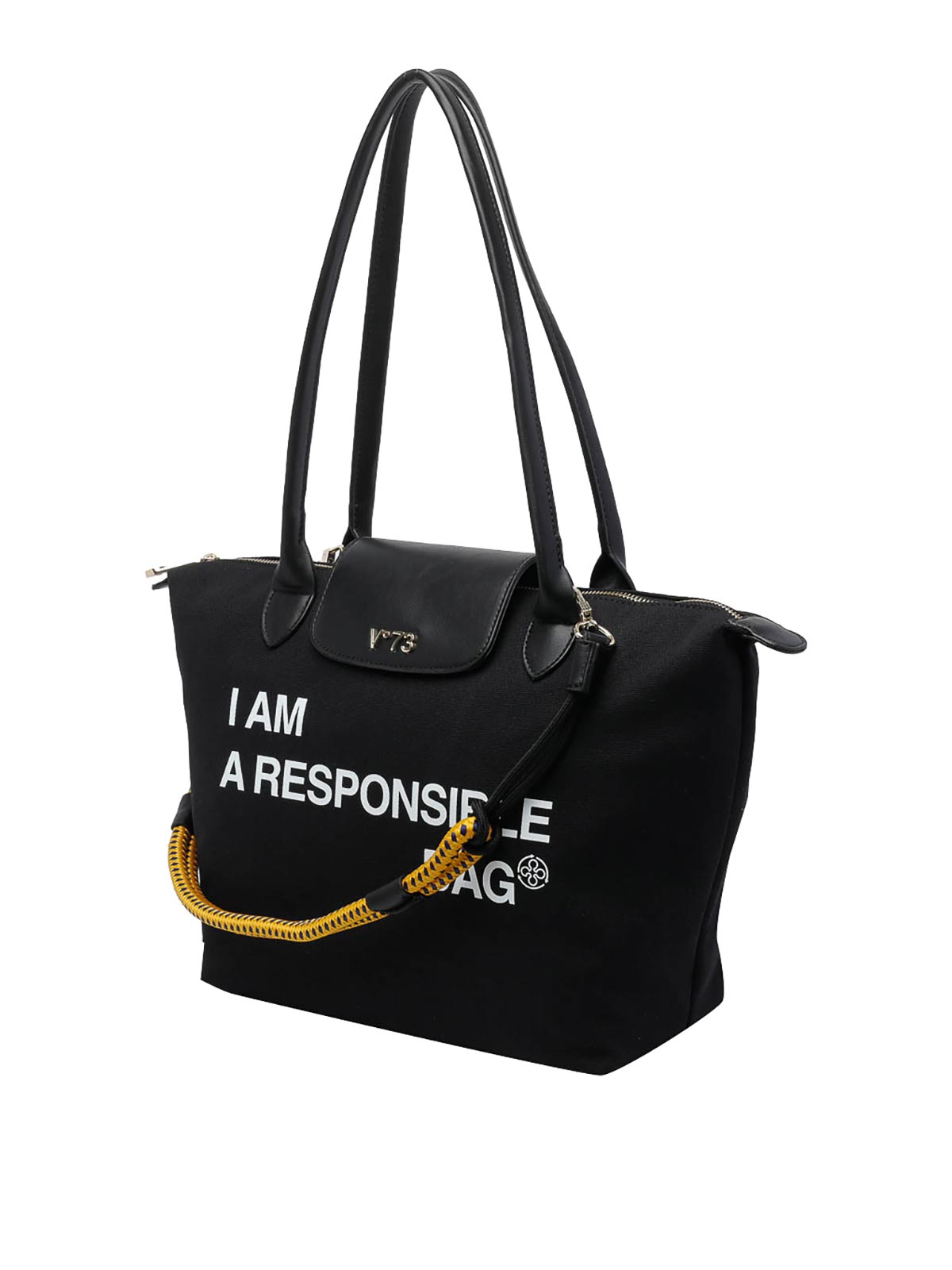 Black Responsible Tote Bag 73BS9N001NERO (V°73 / トートバッグ ) | V°73 (ヴィ セッタンタトレ)(3)