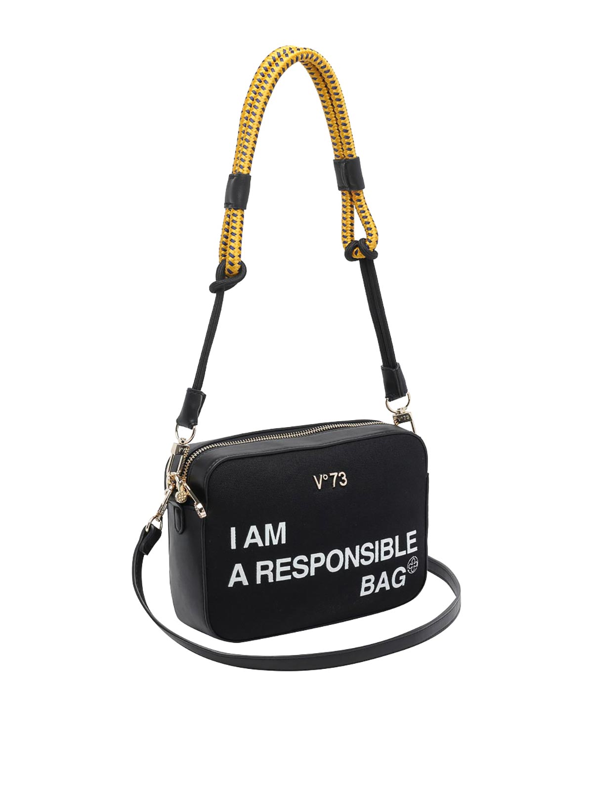 Black Responsible Crossbody Bag 73BS9N006NERO (V°73 / ハンドバッグ・ショルダーバッグ ) | V°73 (ヴィ セッタンタトレ)(1)
