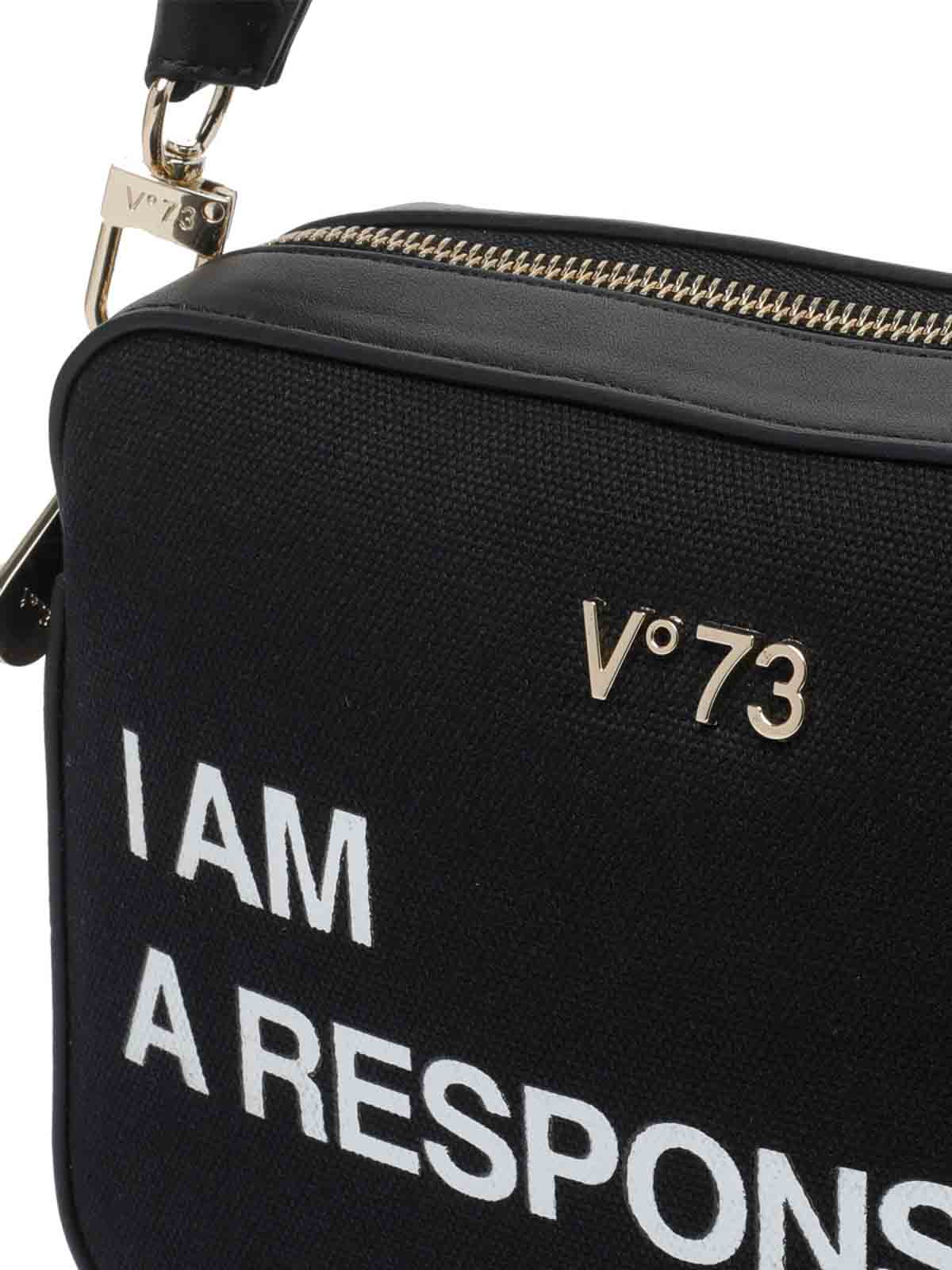 Black Responsible Crossbody Bag 73BS9N006NERO (V°73 / ハンドバッグ・ショルダーバッグ ) | V°73 (ヴィ セッタンタトレ)(3)