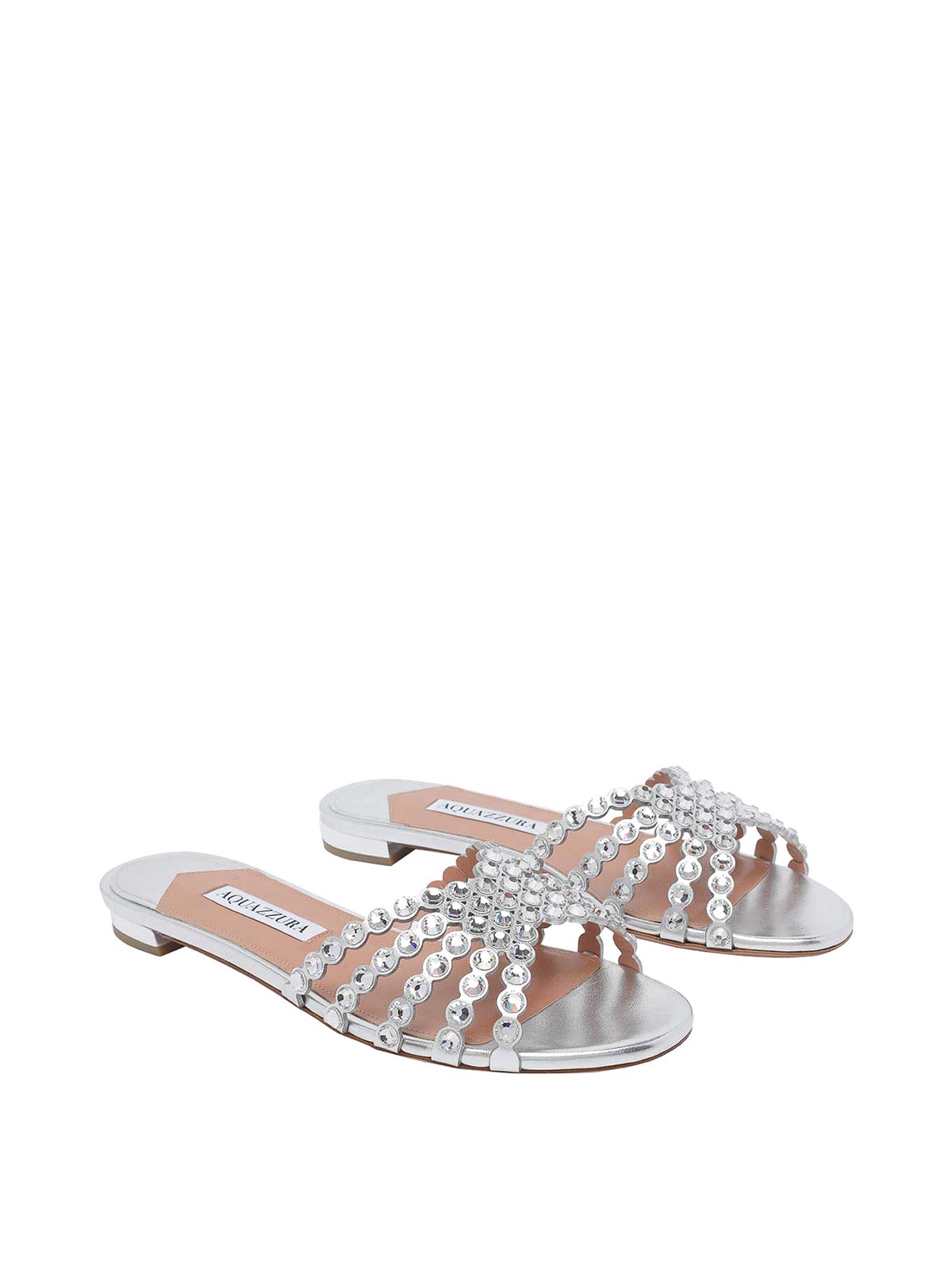Silver Tequila Flat Sandals TQLFLAS3NPLCCC (AQUAZZURA / サンダル ) | AQUAZZURA (アクアズーラ)(1)