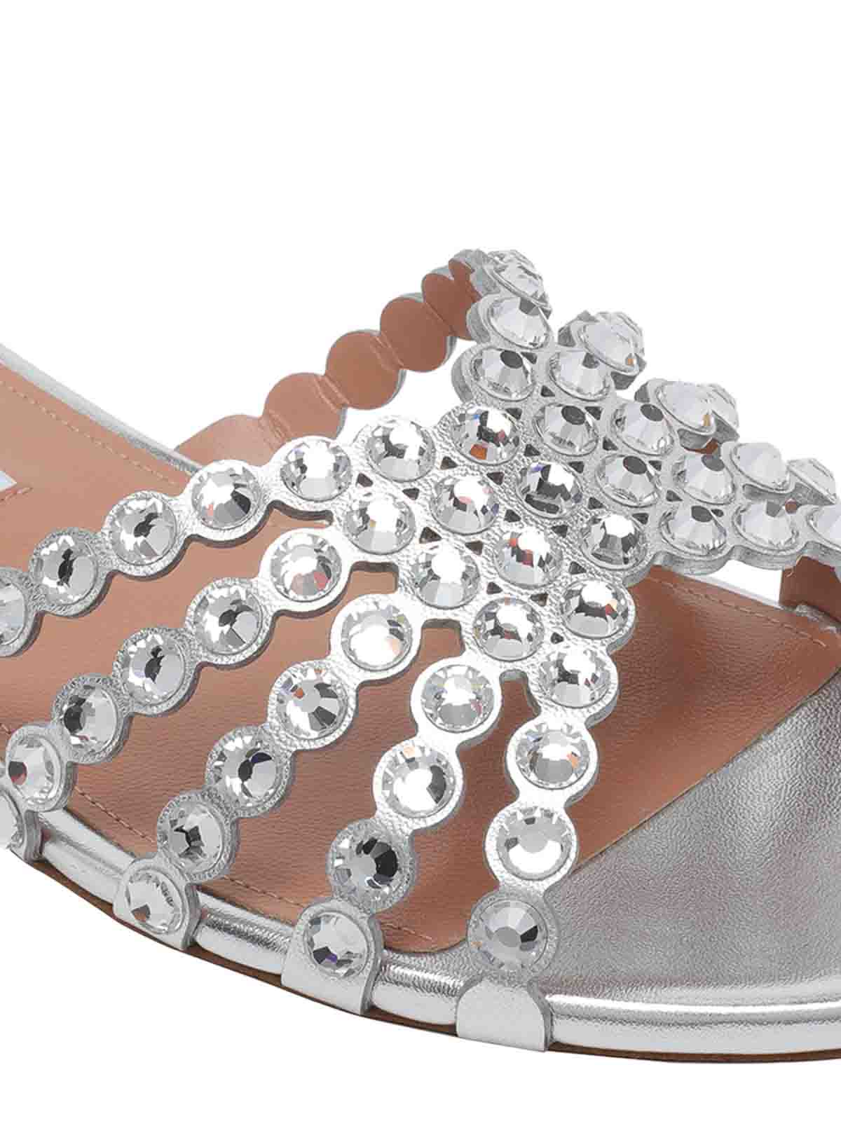Silver Tequila Flat Sandals TQLFLAS3NPLCCC (AQUAZZURA / サンダル ) | AQUAZZURA (アクアズーラ)(3)