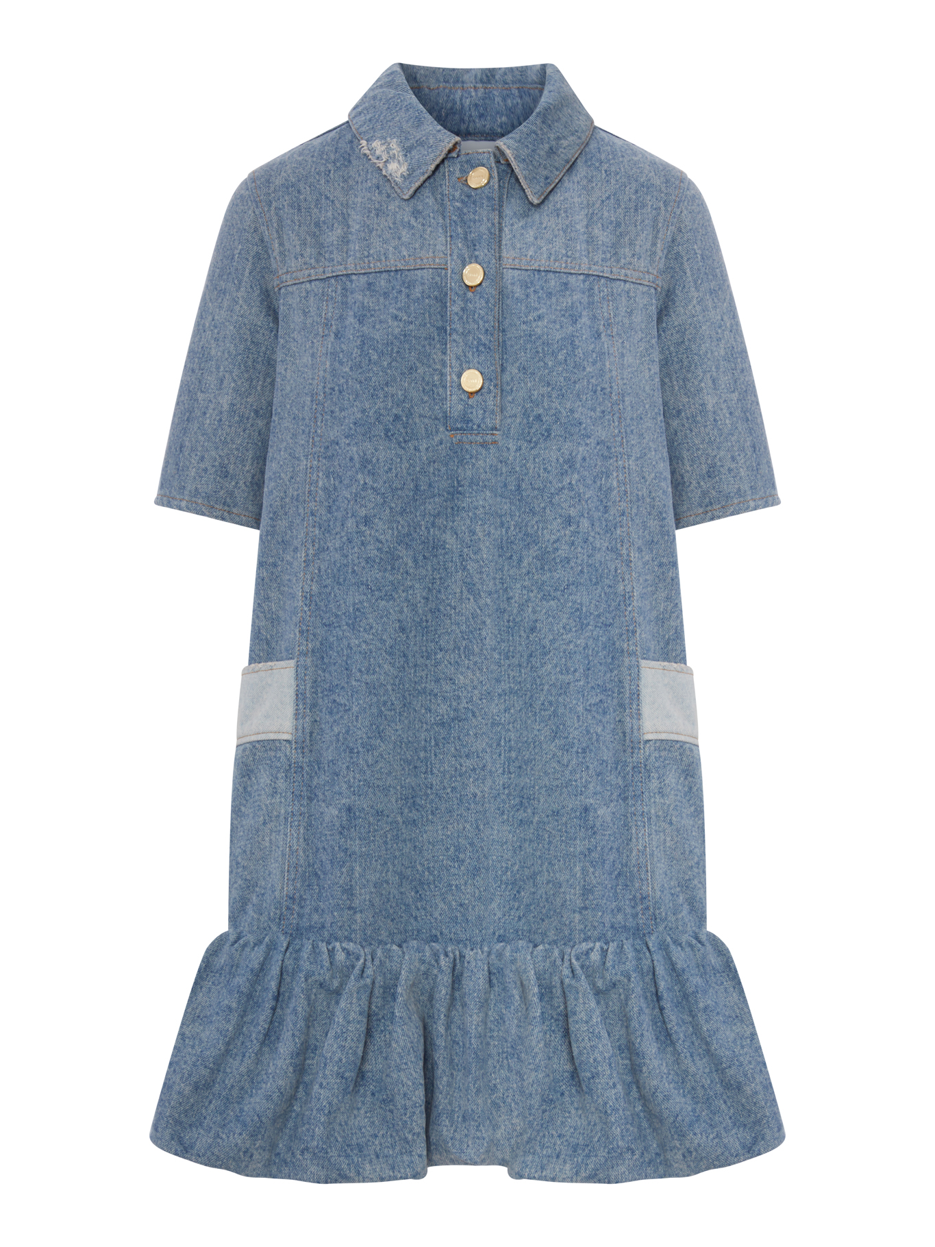 PATCHWORK DENIM DRESS A1030482567 (GANNI / ワンピース・ドレス・オールインワン ) | GANNI (ガニー)