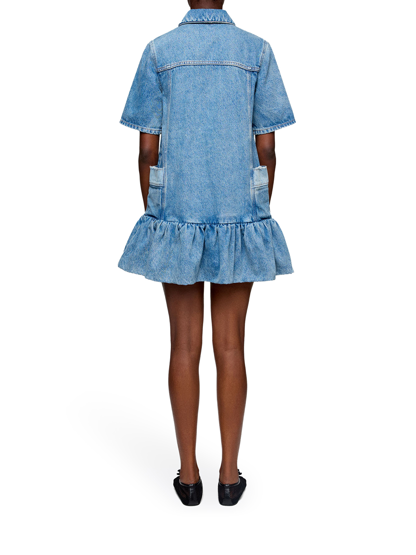 PATCHWORK DENIM DRESS A1030482567 (GANNI / ワンピース・ドレス・オールインワン ) | GANNI (ガニー)(3)
