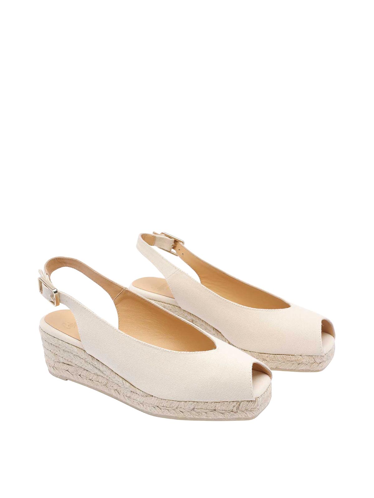 Ivory Dosalia Wedges 21006203 (Castañer / サンダル ) | Castañer (カスタニエール)(1)