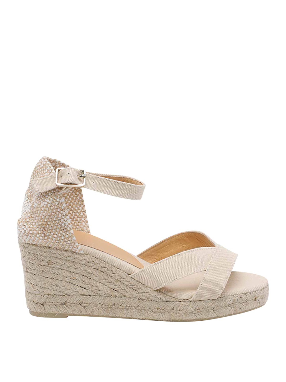 Ivory Bruna Wedges 25533203 (Castañer / サンダル ) | Castañer (カスタニエール)