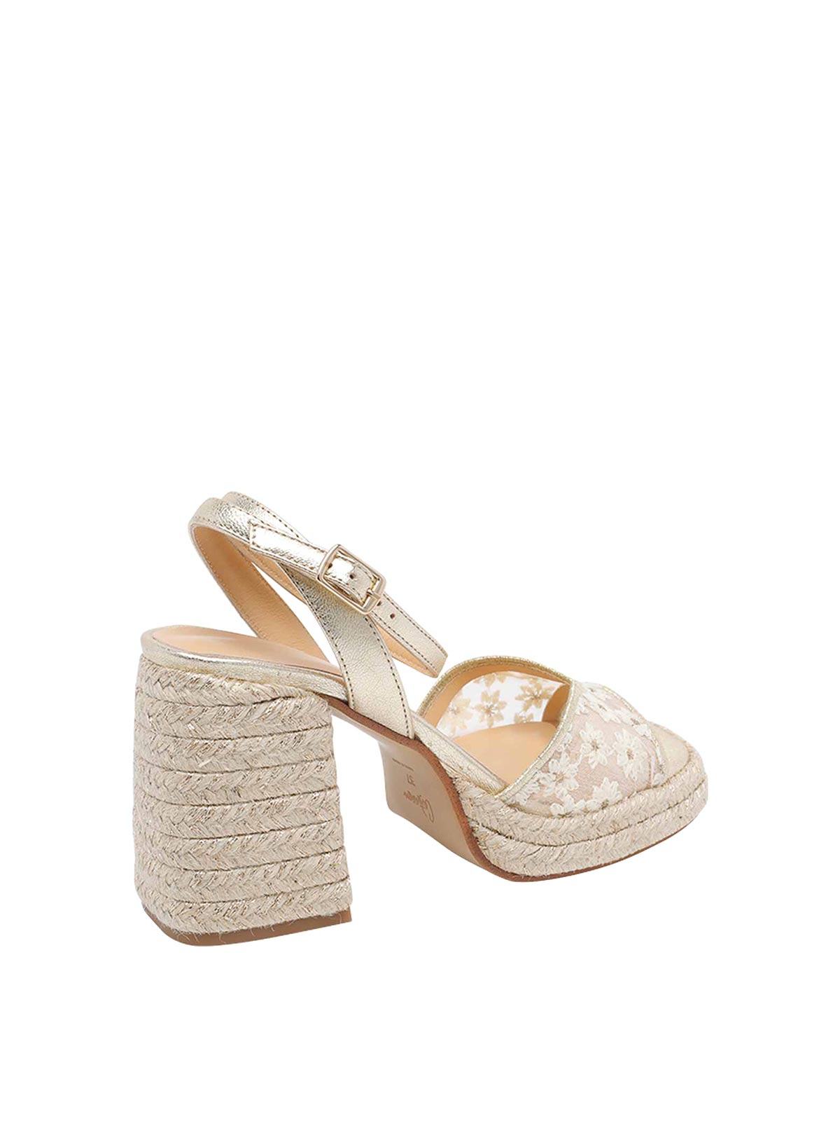 White And Gold Vals Pump Sandals 261684078 (Castañer / サンダル ) | Castañer (カスタニエール)(2)