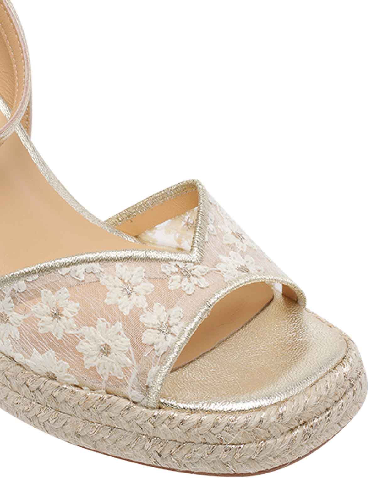 White And Gold Vals Pump Sandals 261684078 (Castañer / サンダル ) | Castañer (カスタニエール)(3)
