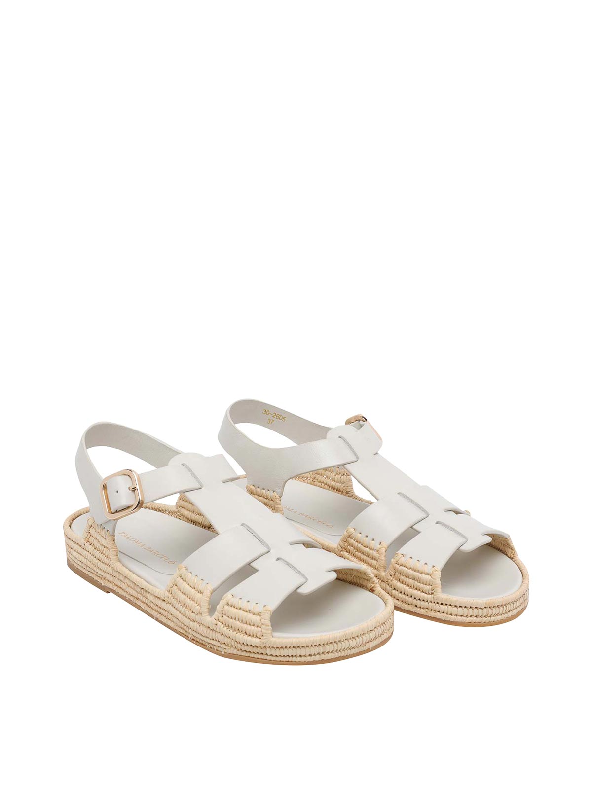 White Yuka Calidis Sandals 2605OFFWHITE (PALOMA BARCELÓ / サンダル ) | PALOMA BARCELÓ (パロマバルセロ)(1)