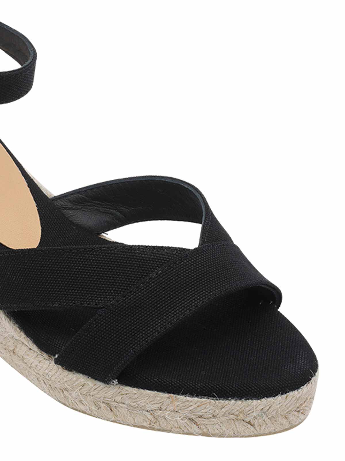 Black Bruna Wedges 25533100 (Castañer / サンダル ) | Castañer (カスタニエール)(3)