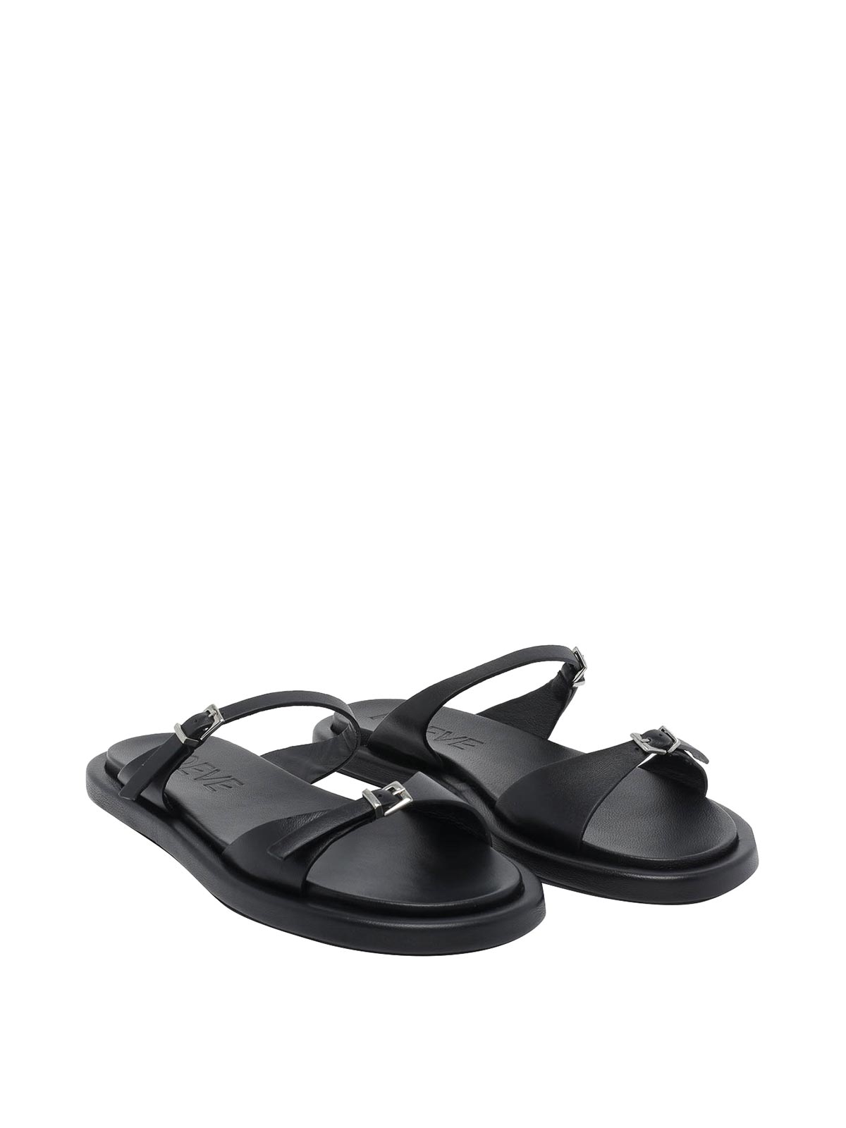Laila Flat Sandals ARE14NERO (POEVE / サンダル ) | POEVE (ポエヴェ)(1)