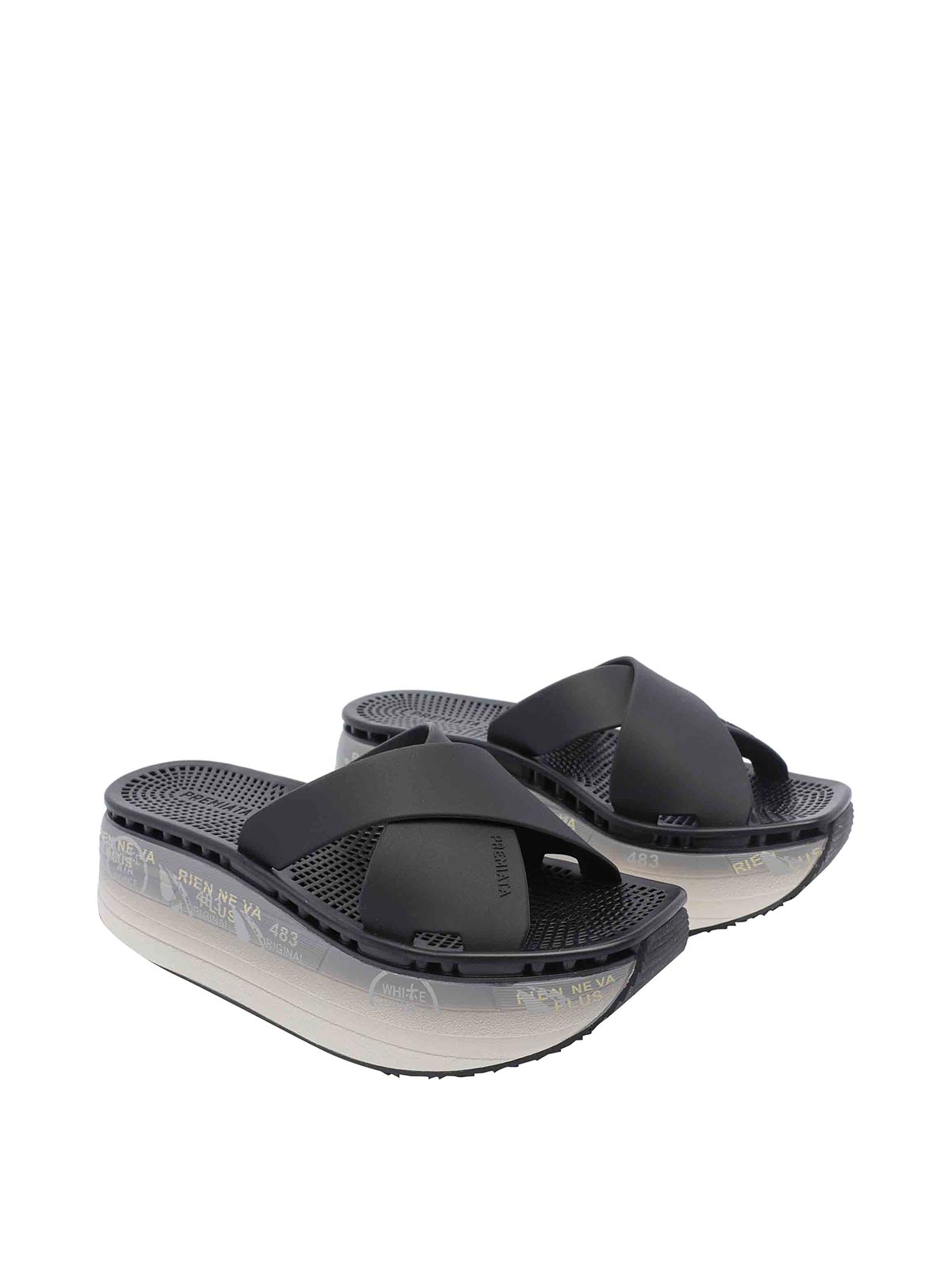 Black Moura Platform Sandals MOURA7457 (PREMIATA / サンダル ) | PREMIATA (プレミアータ)(1)